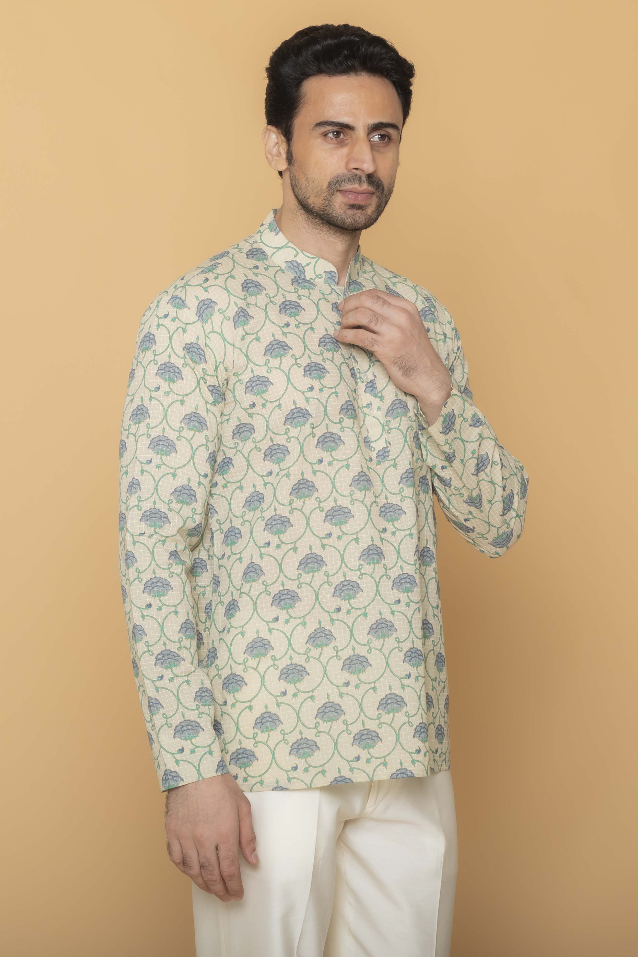 MLS SHORT KURTA FULL SLEEVES