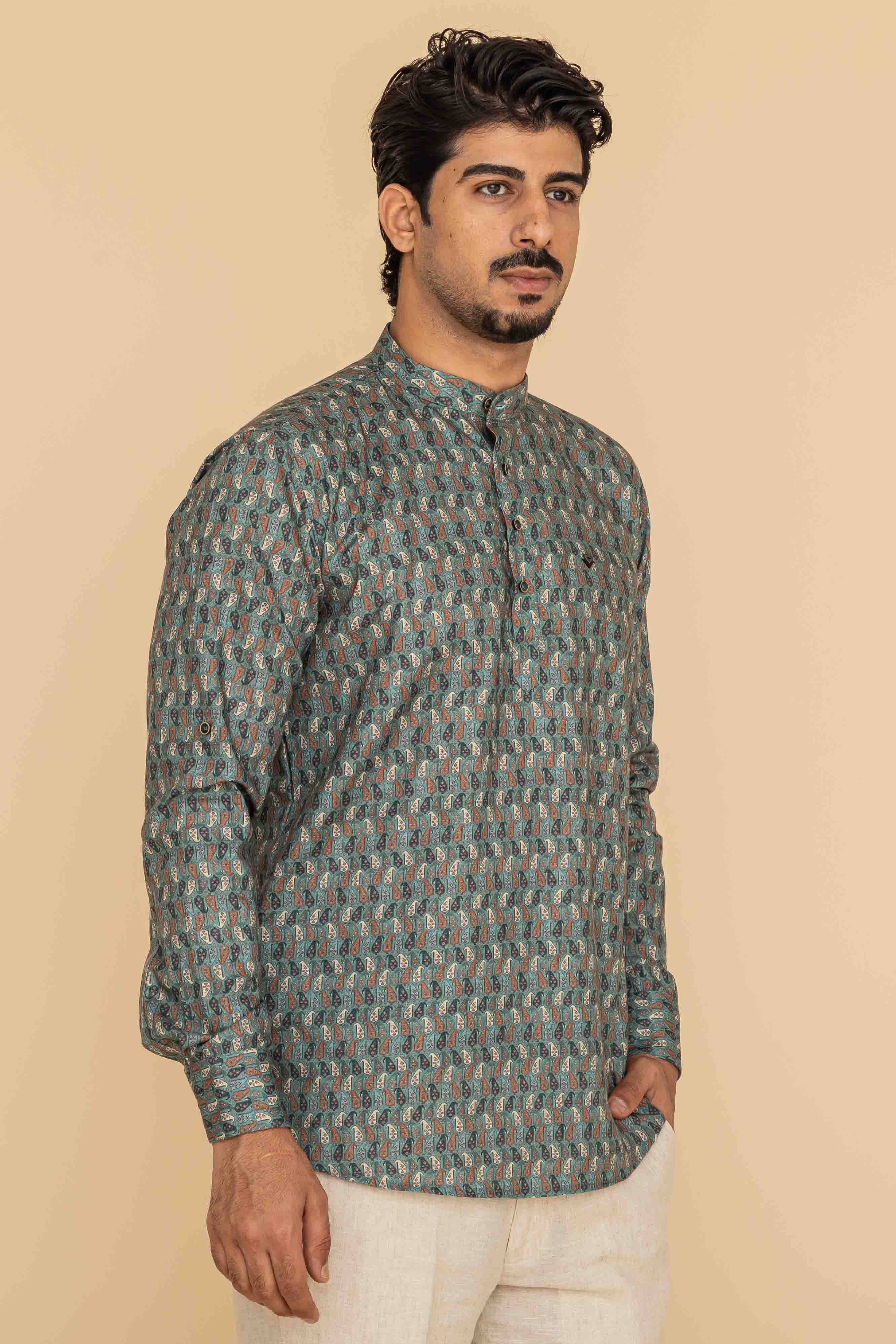 MLS SHORT KURTA FULL SLEEVES