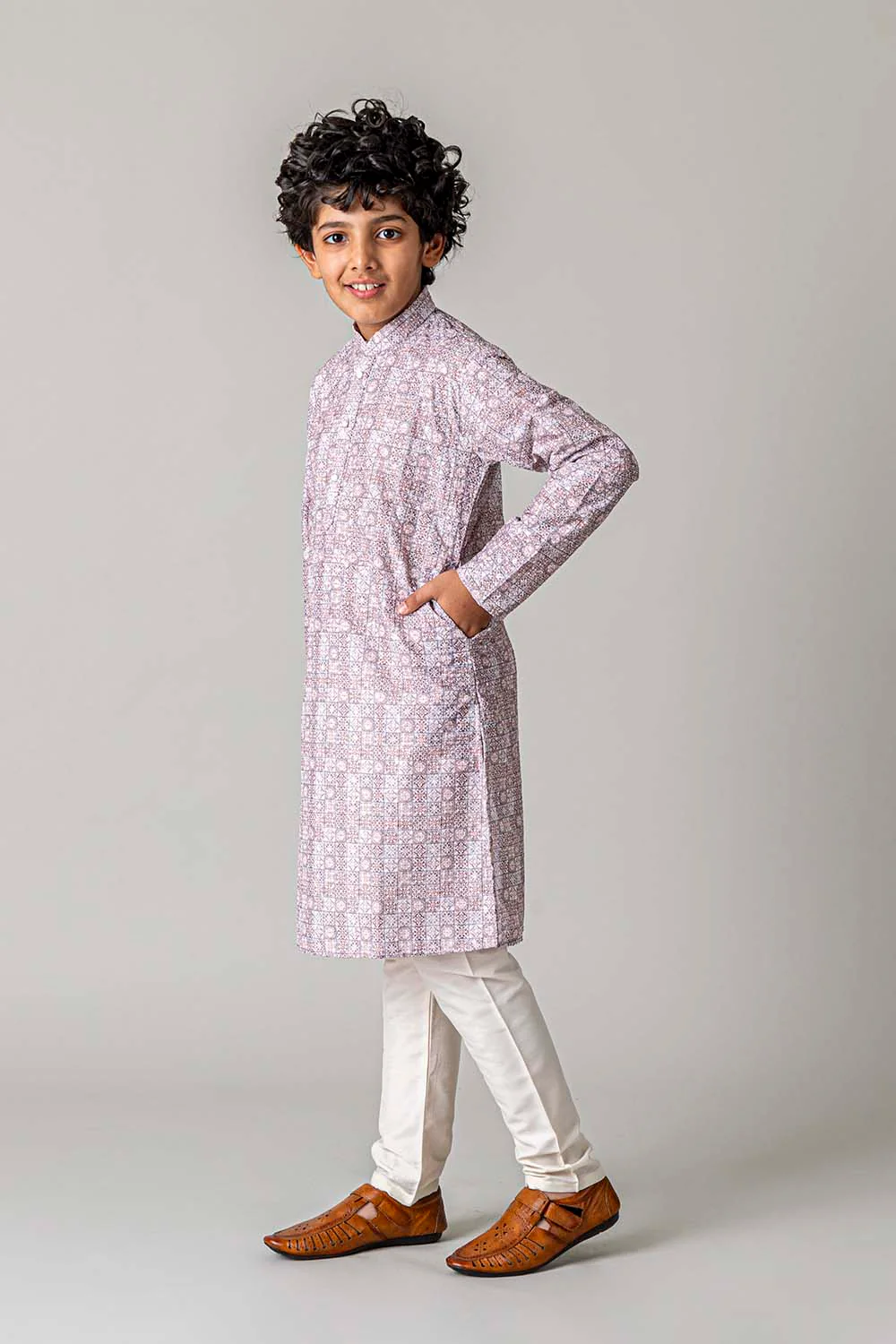 MLS KIDS PRINTED KURTA PAJAMA