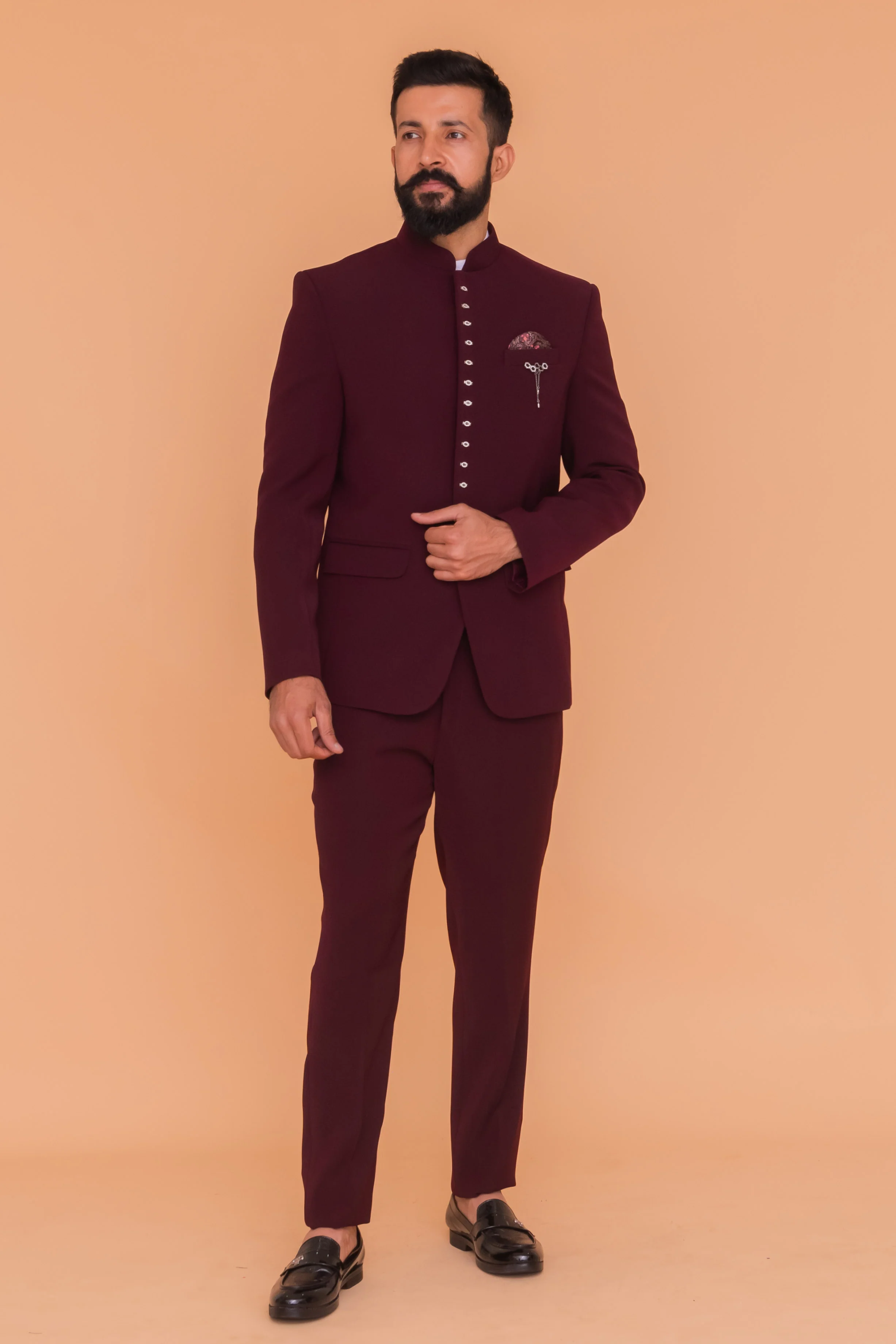 MLS PLAIN JODHPURI SUIT 2PC