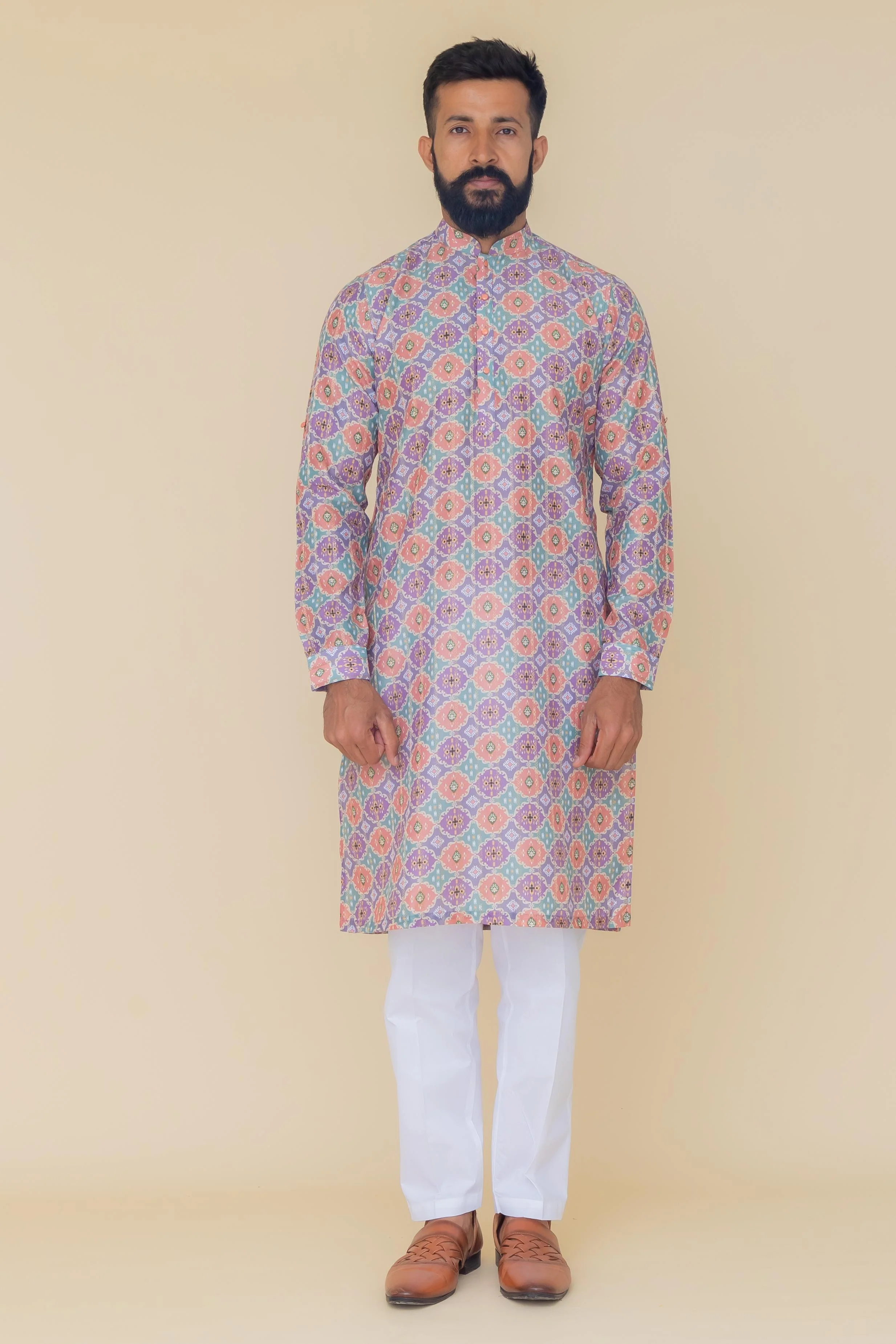 MLS PRINTED KURTA PAJAMA