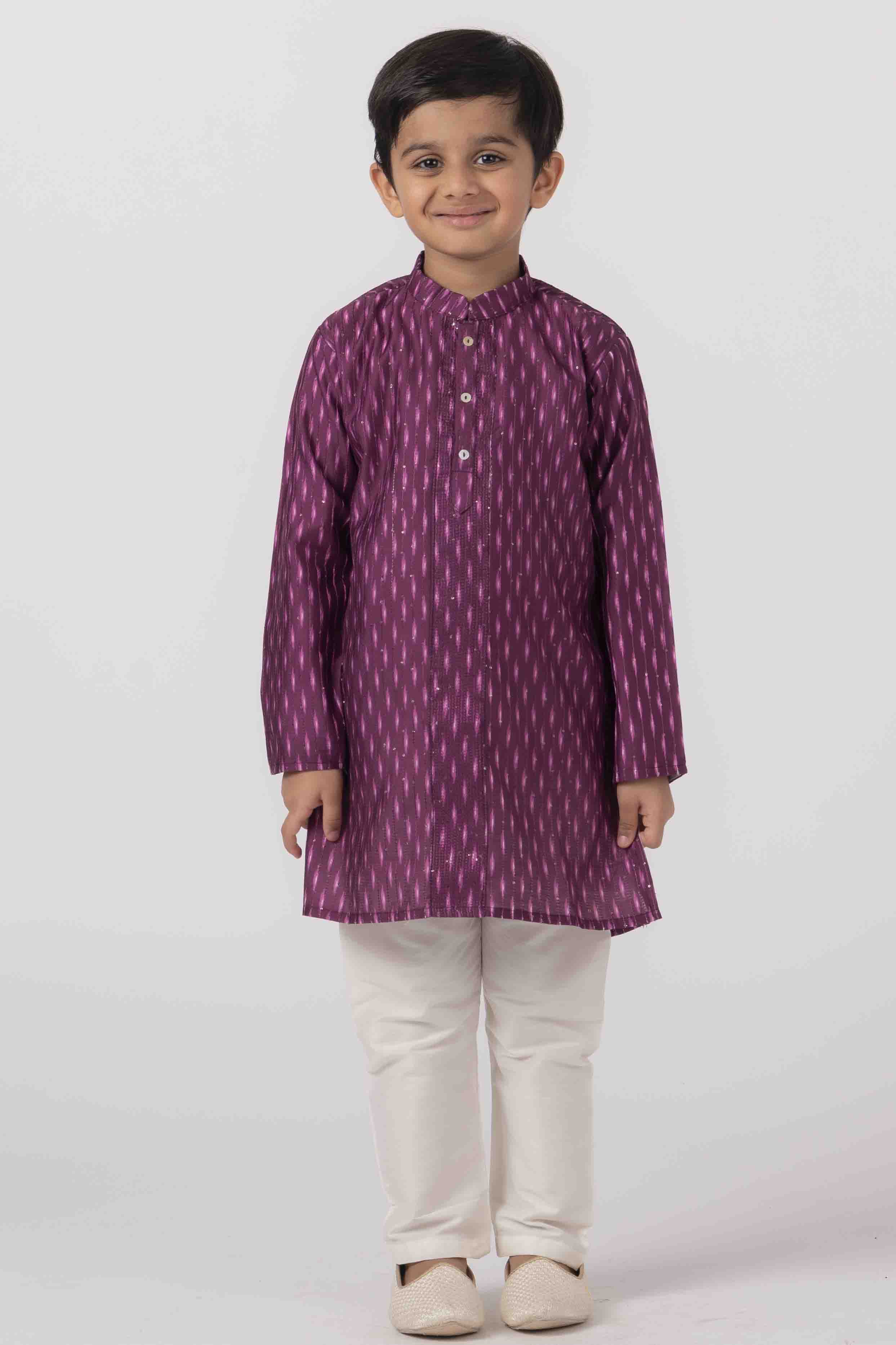 MLS KIDS PRINTED KURTA PAJAMA