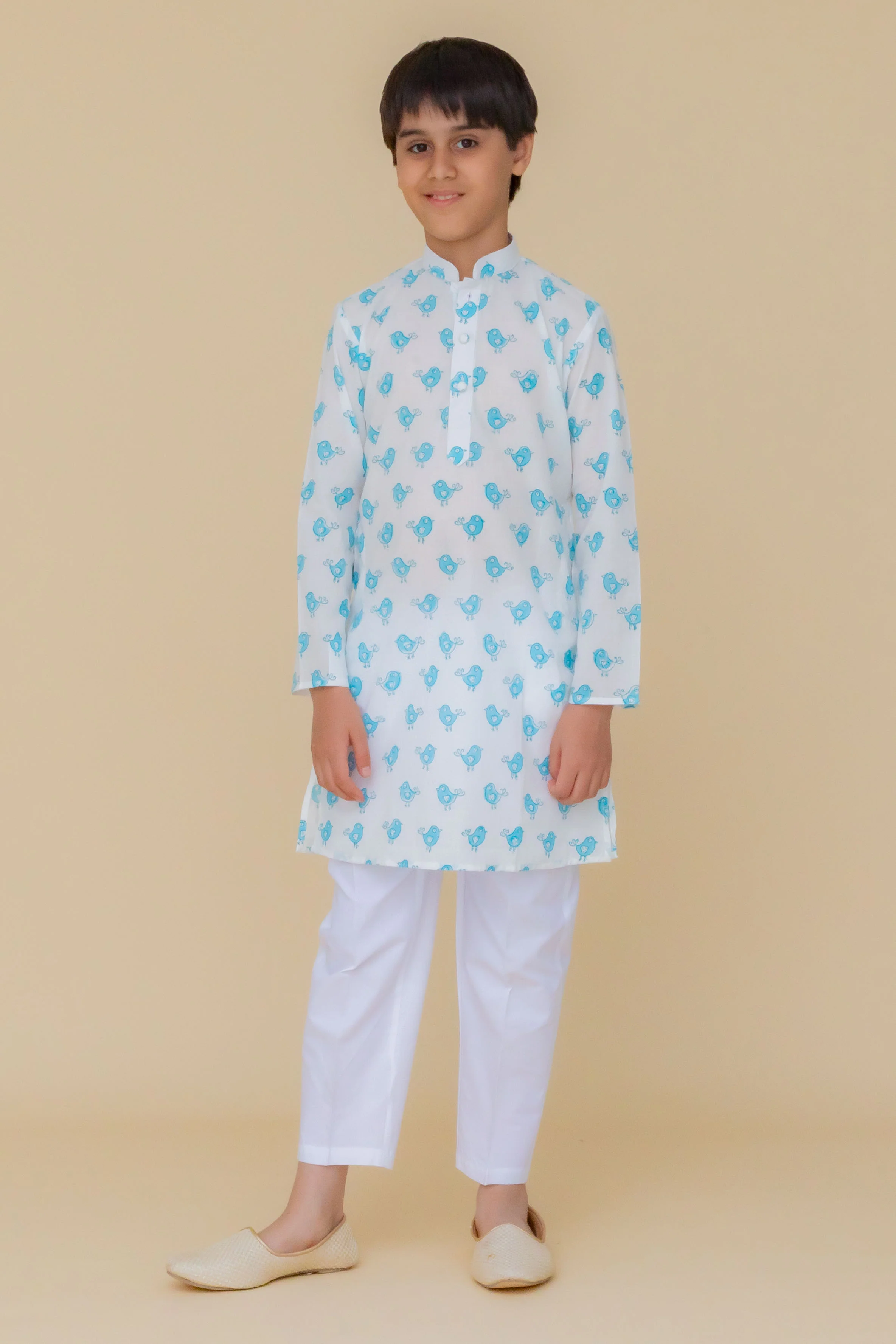 MLS PRINTED KIDS KURTA PAJAMA