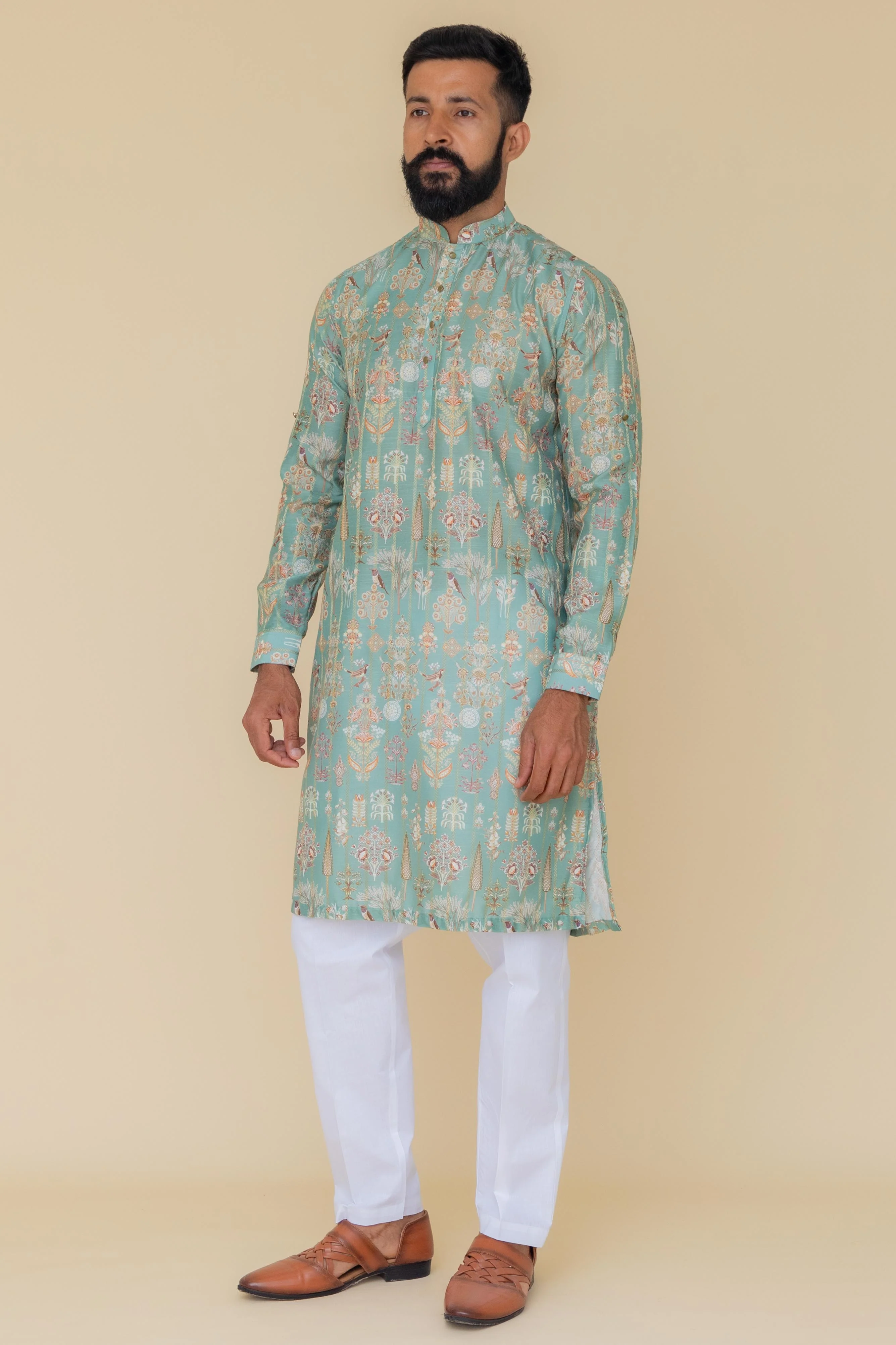 MLS PRINTED KURTA PAJAMA
