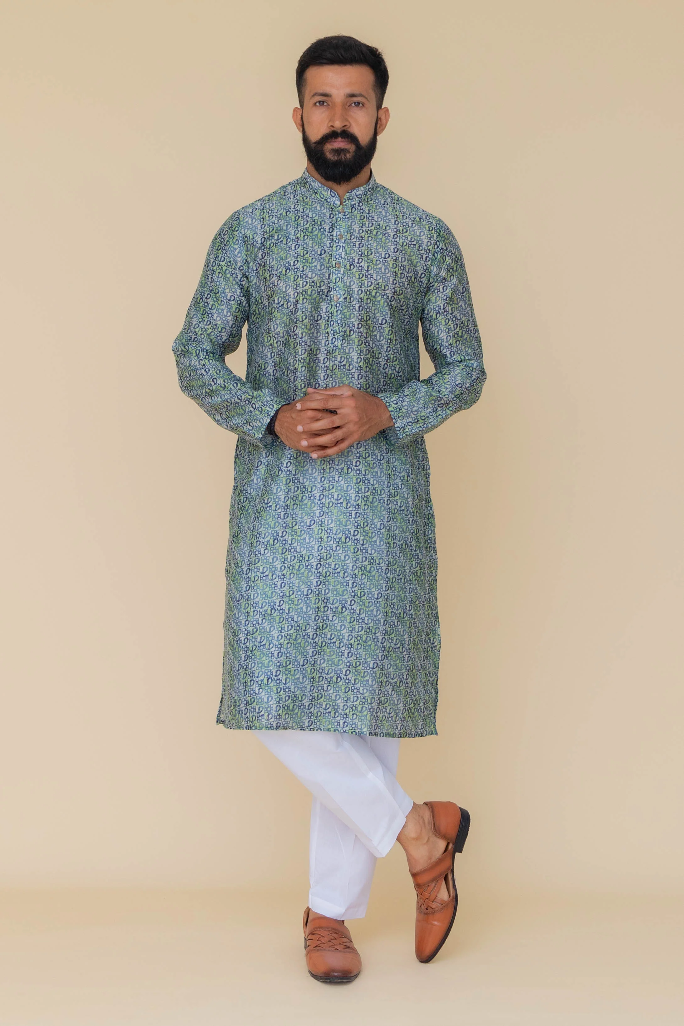 MLS PRINTED KURTA PAJAMA