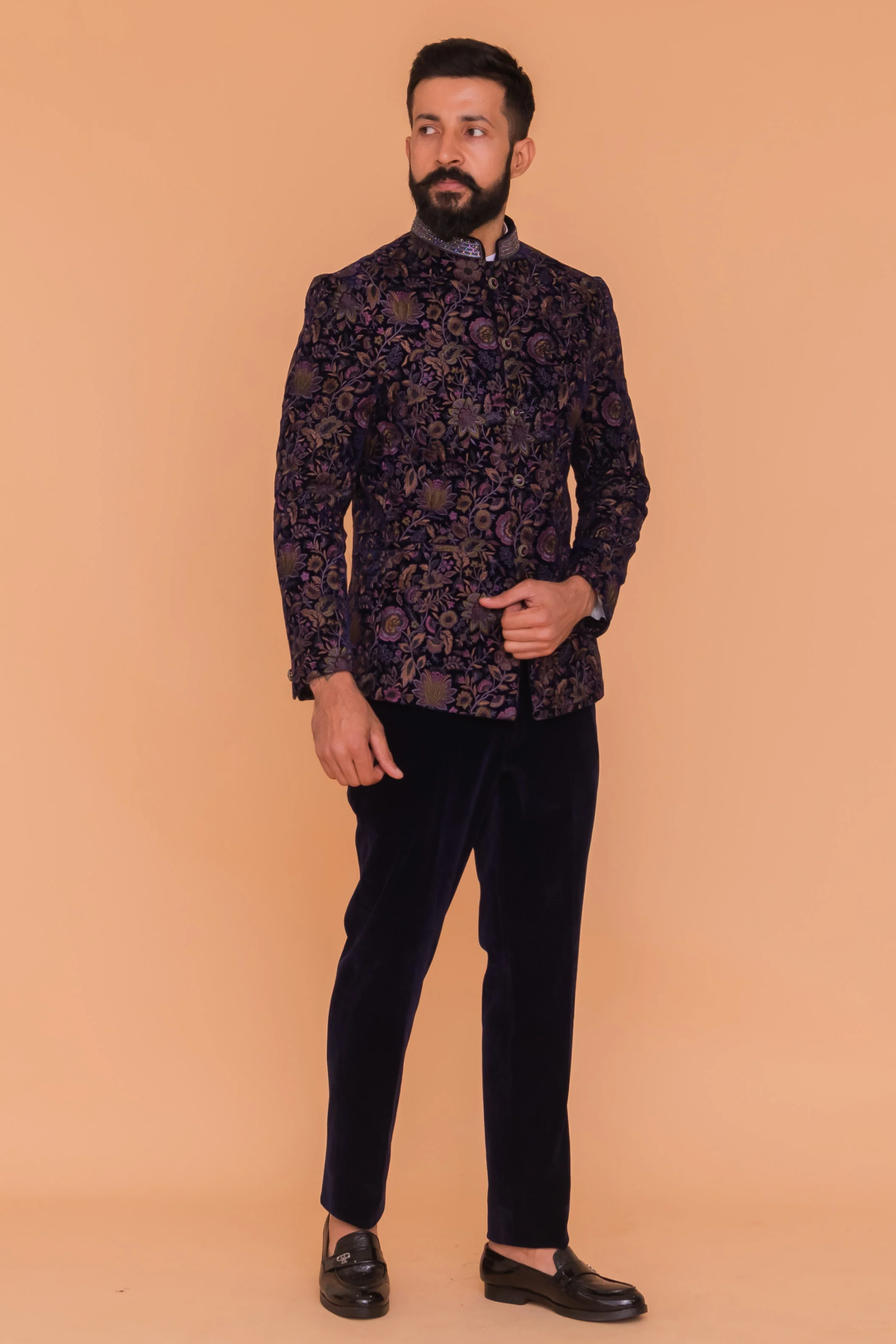 MLS VELVET JODHPURI SUIT