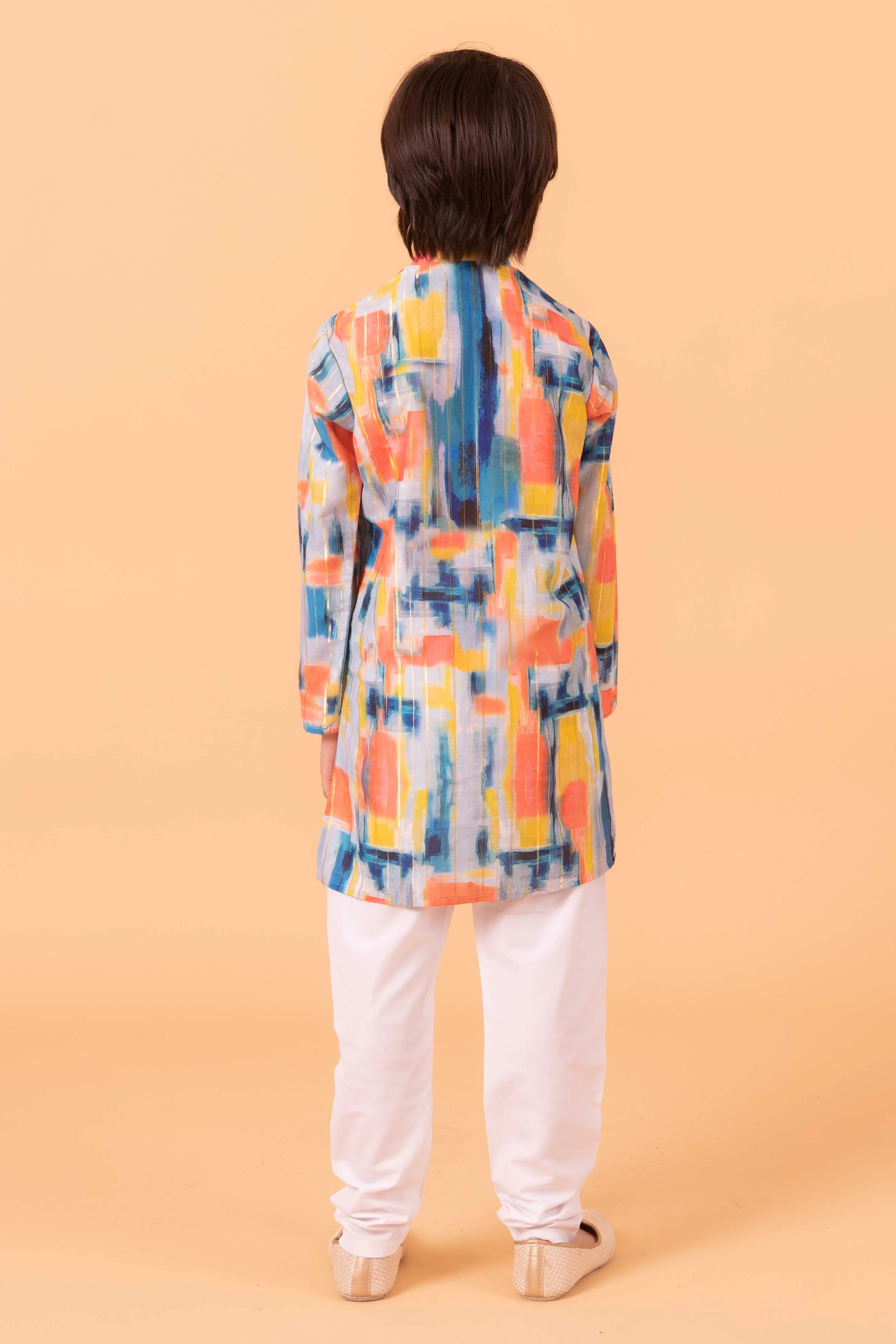 MLS PRINTED KIDS KURTA PAJAMA