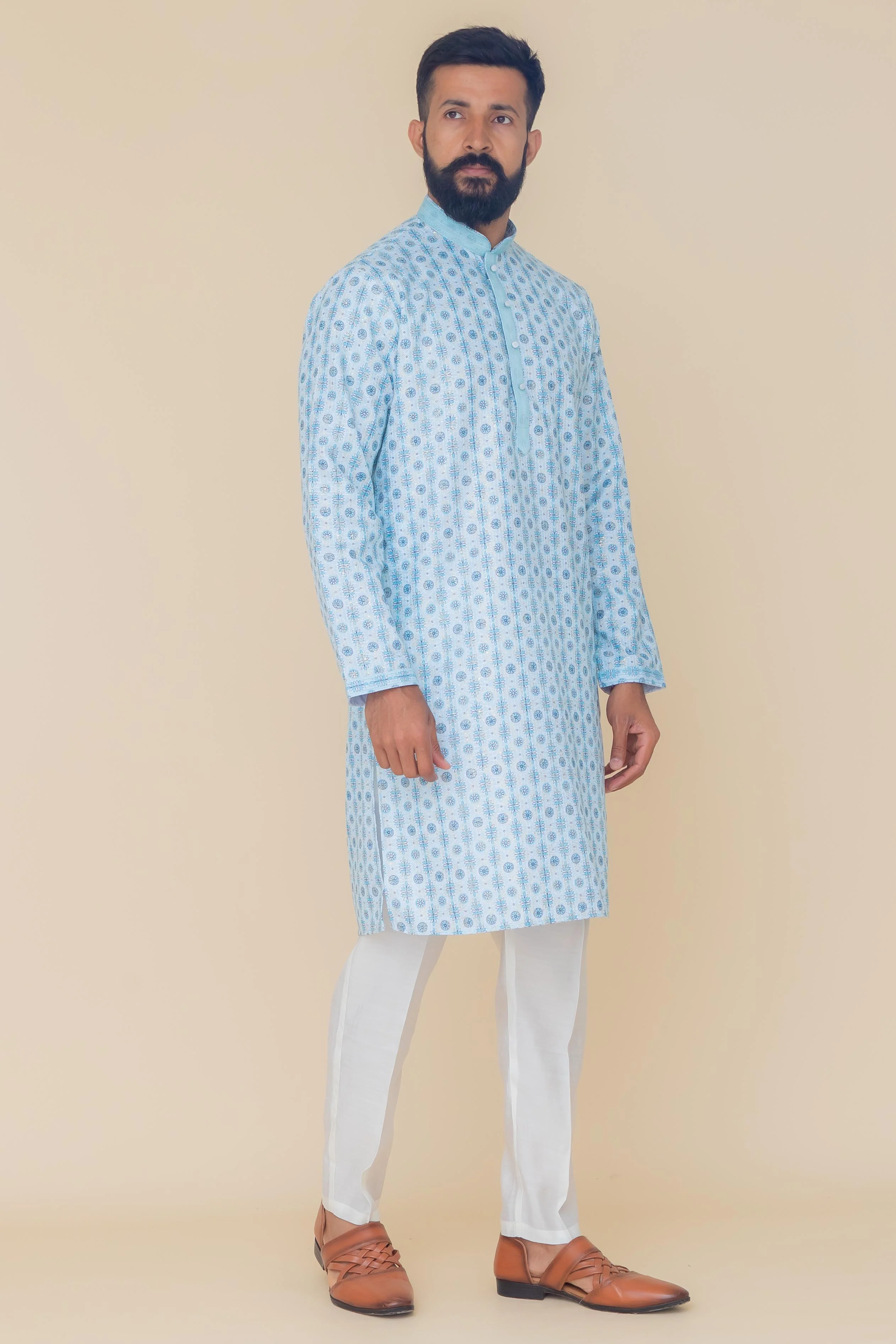 MLS PRINTED KURTA PAJAMA
