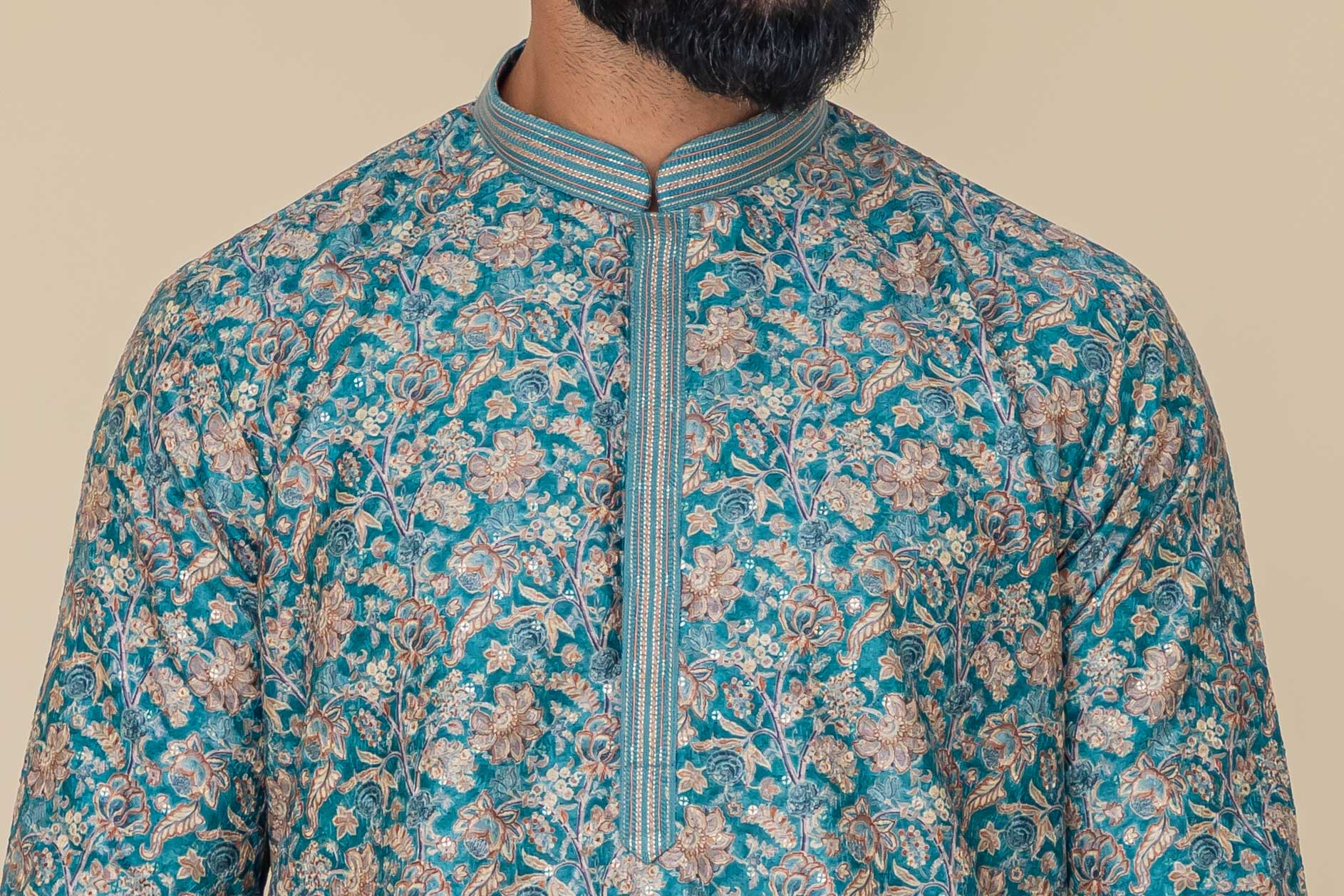 MLS PRINTED KURTA PAJAMA