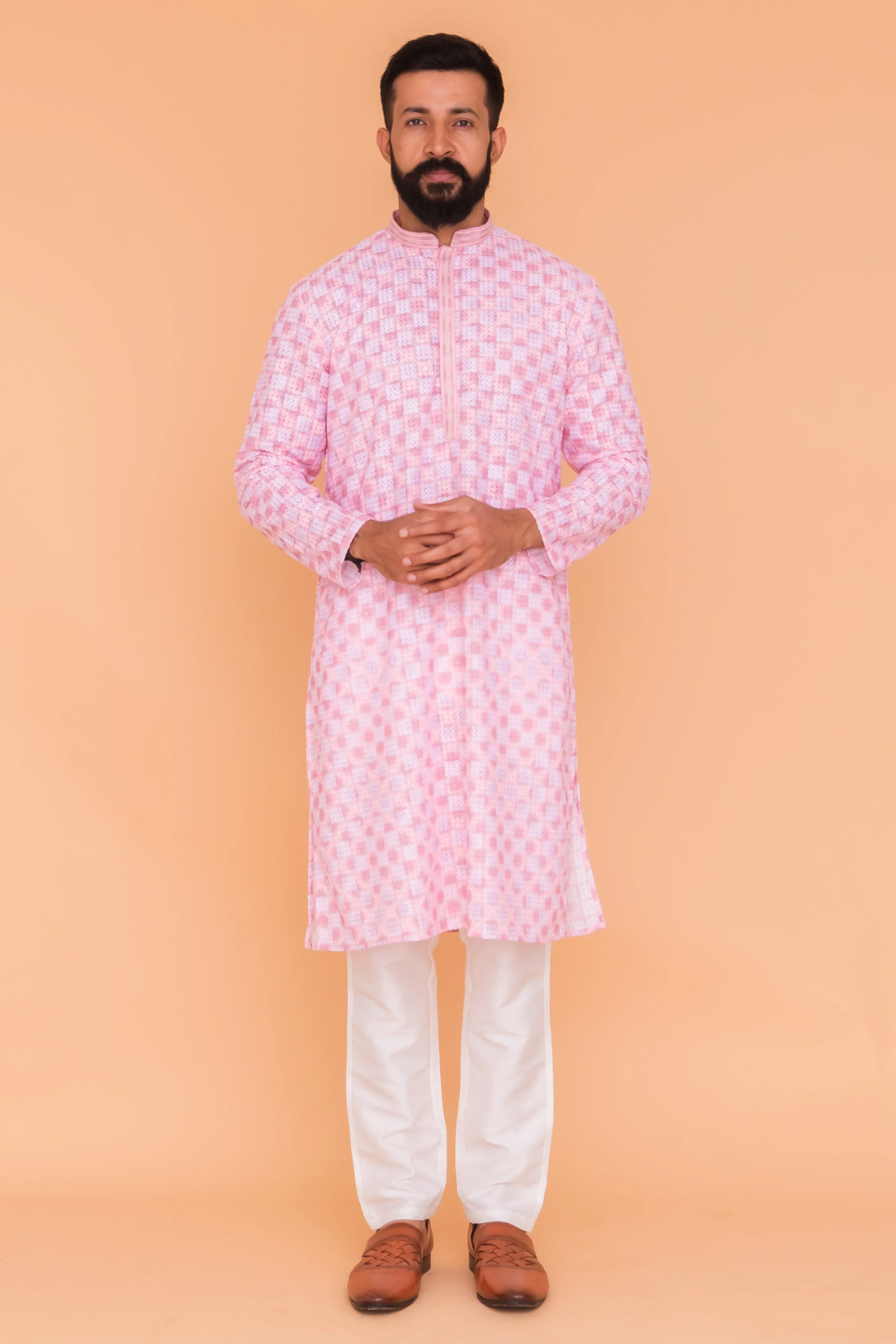 MLS CHIKANKARI KURTA PAJAMA
