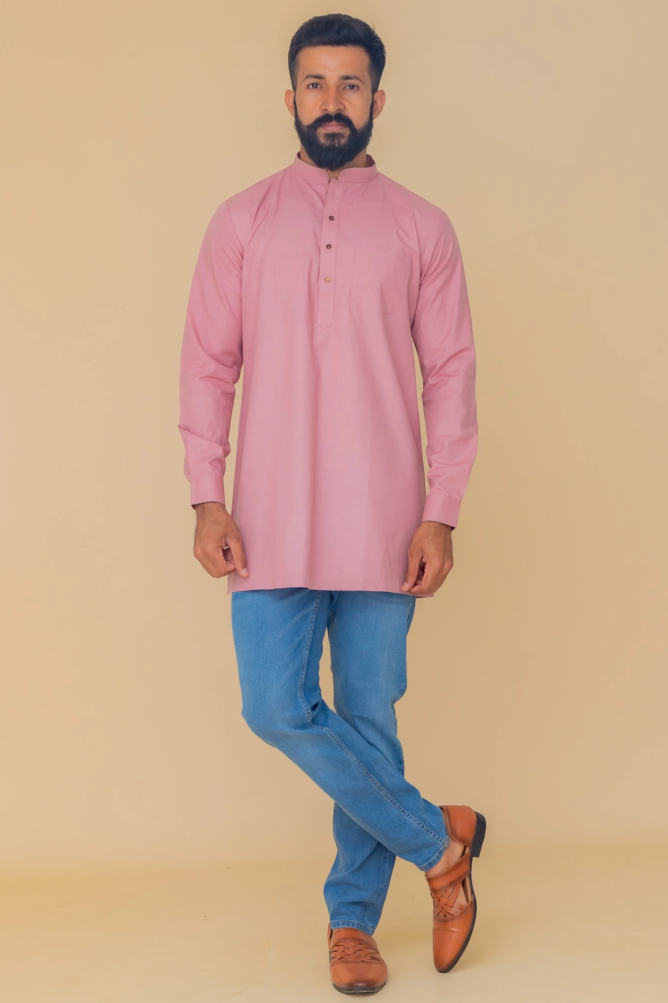 MLS COTTON KURTA ( MID LENGTH)