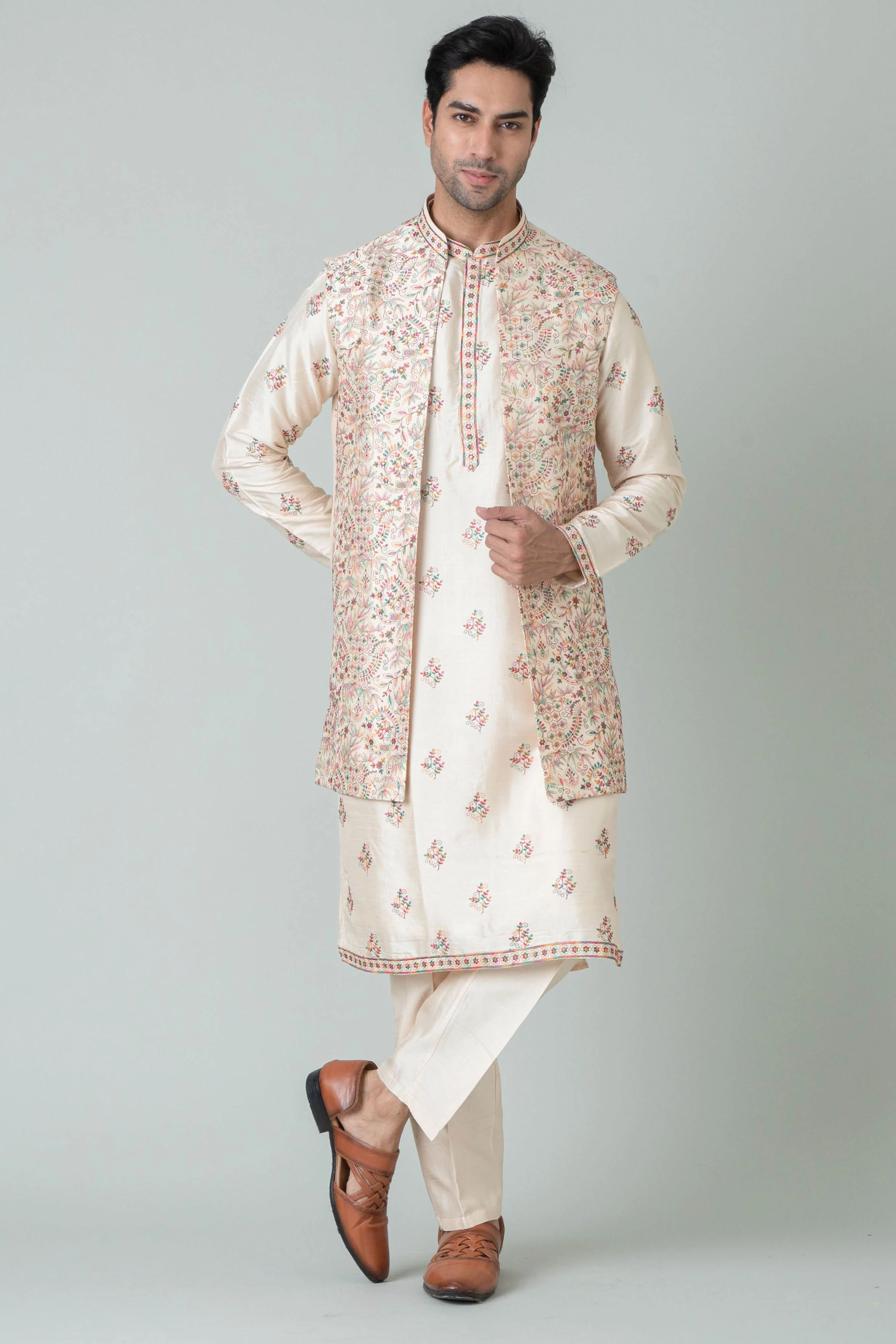 MLS KURTA JAWAHAR SET