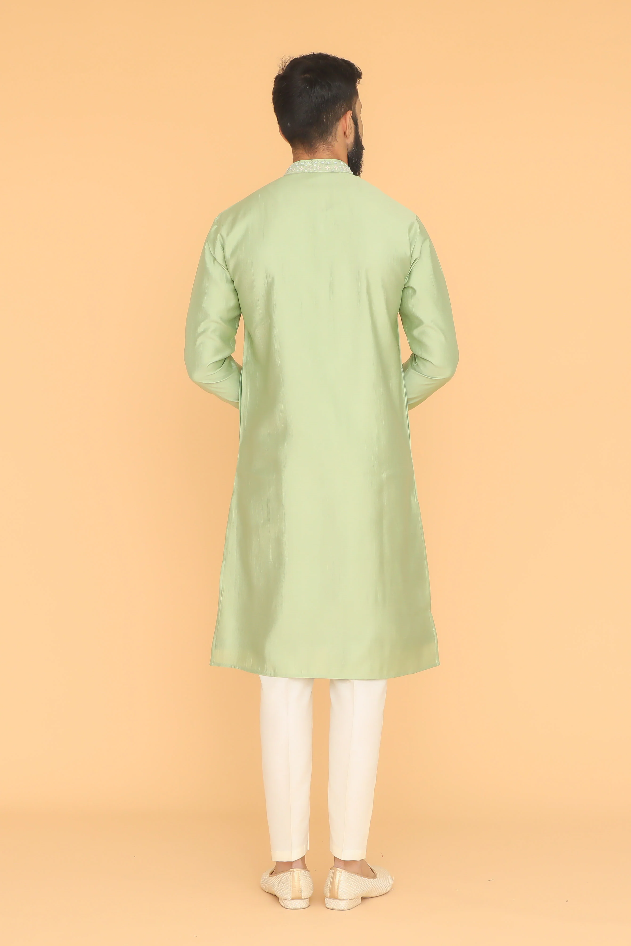 MLS EMBROIDERED KURTA PAJAMA