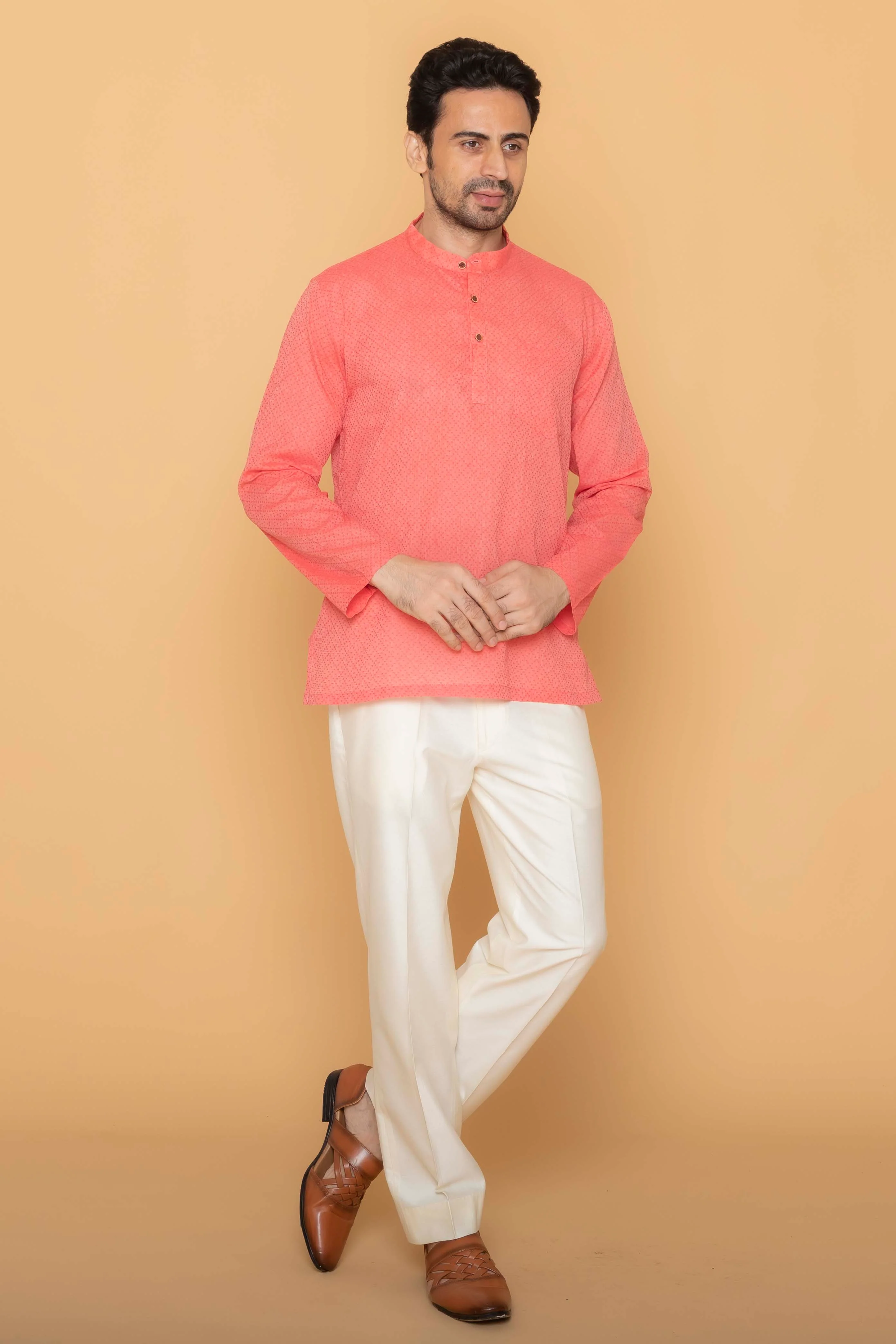 MLS SHORT KURTA FULL SLEEVES