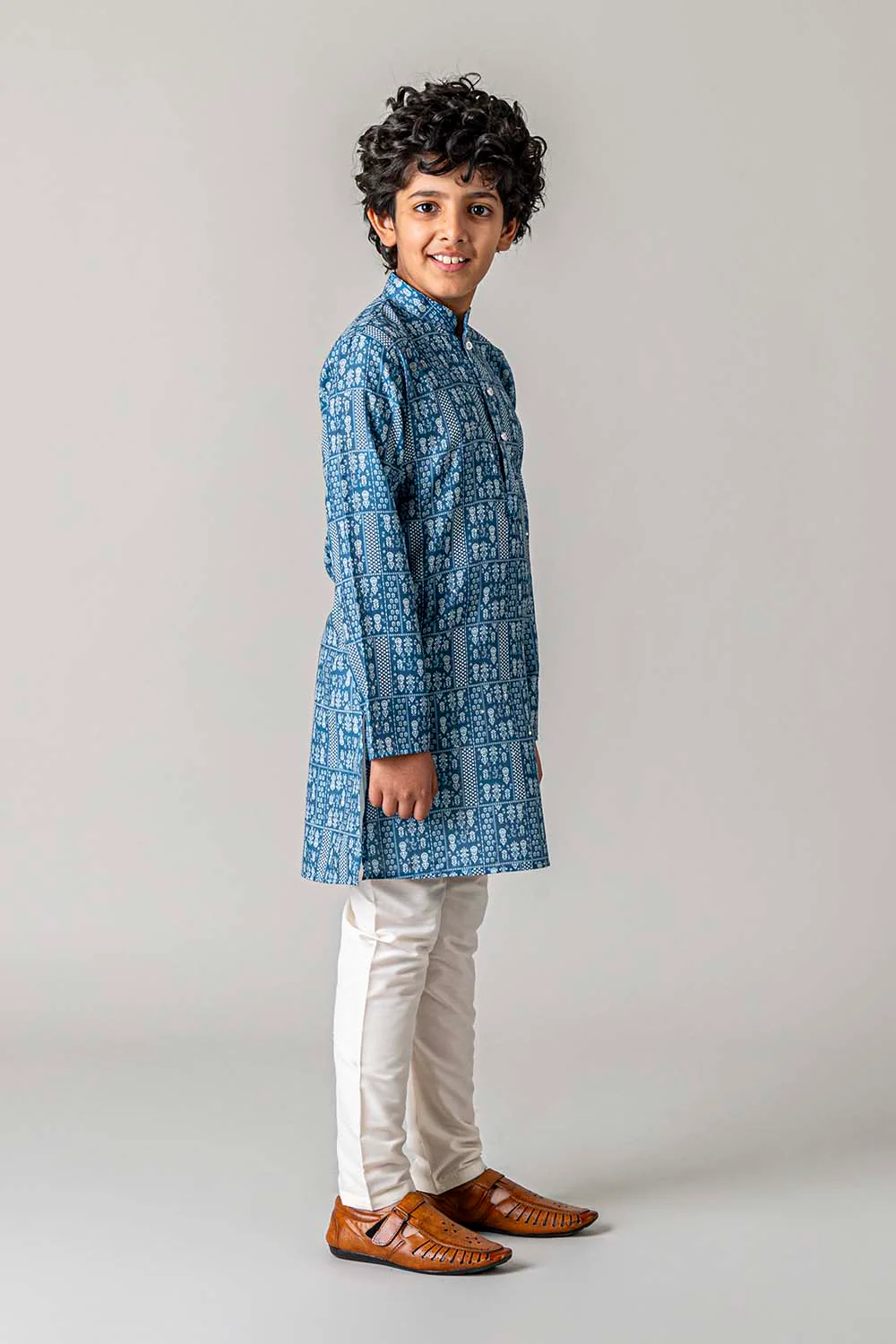 MLS KIDS PRINTED KURTA PAJAMA