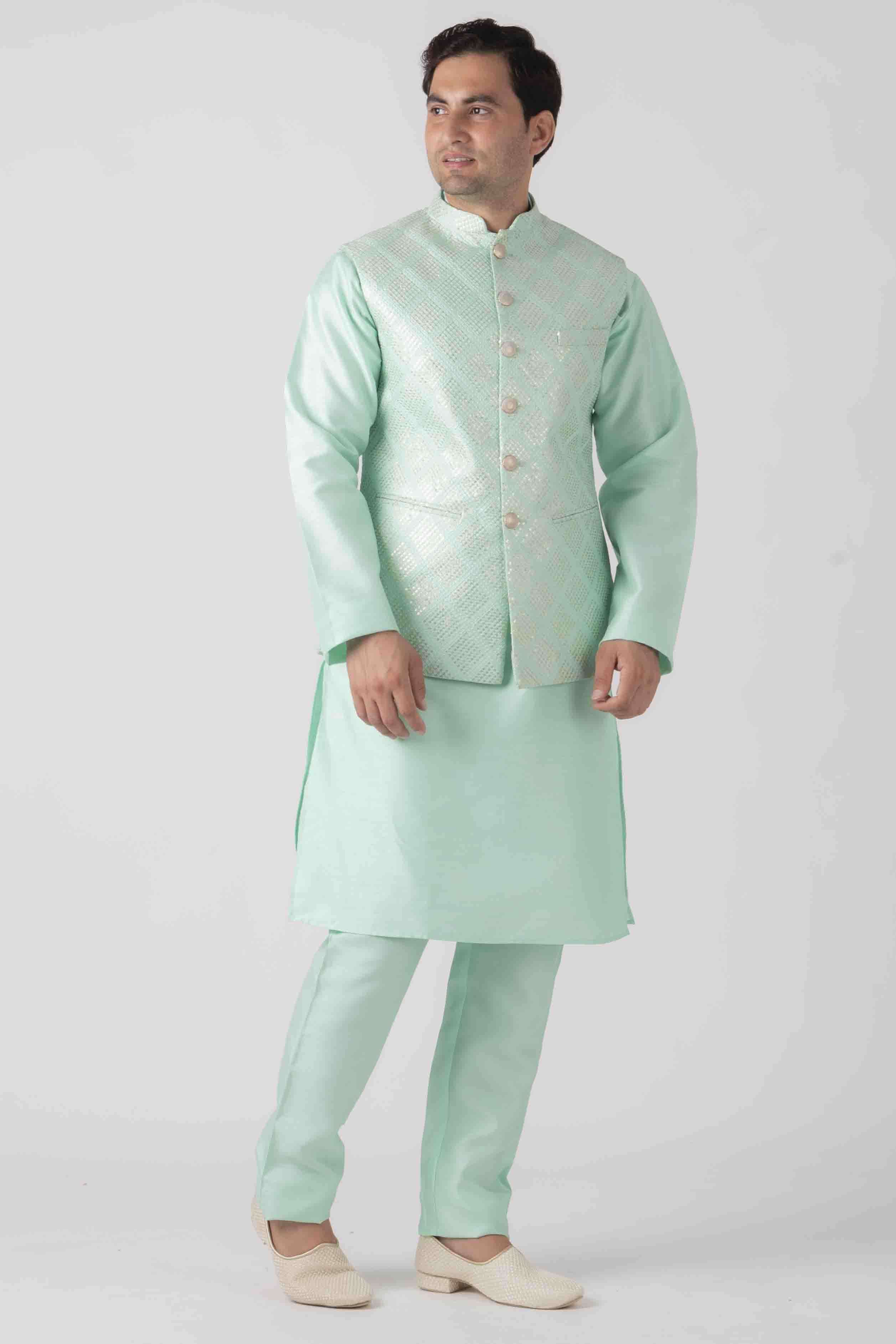 MLS KURTA JAWAHAR SET