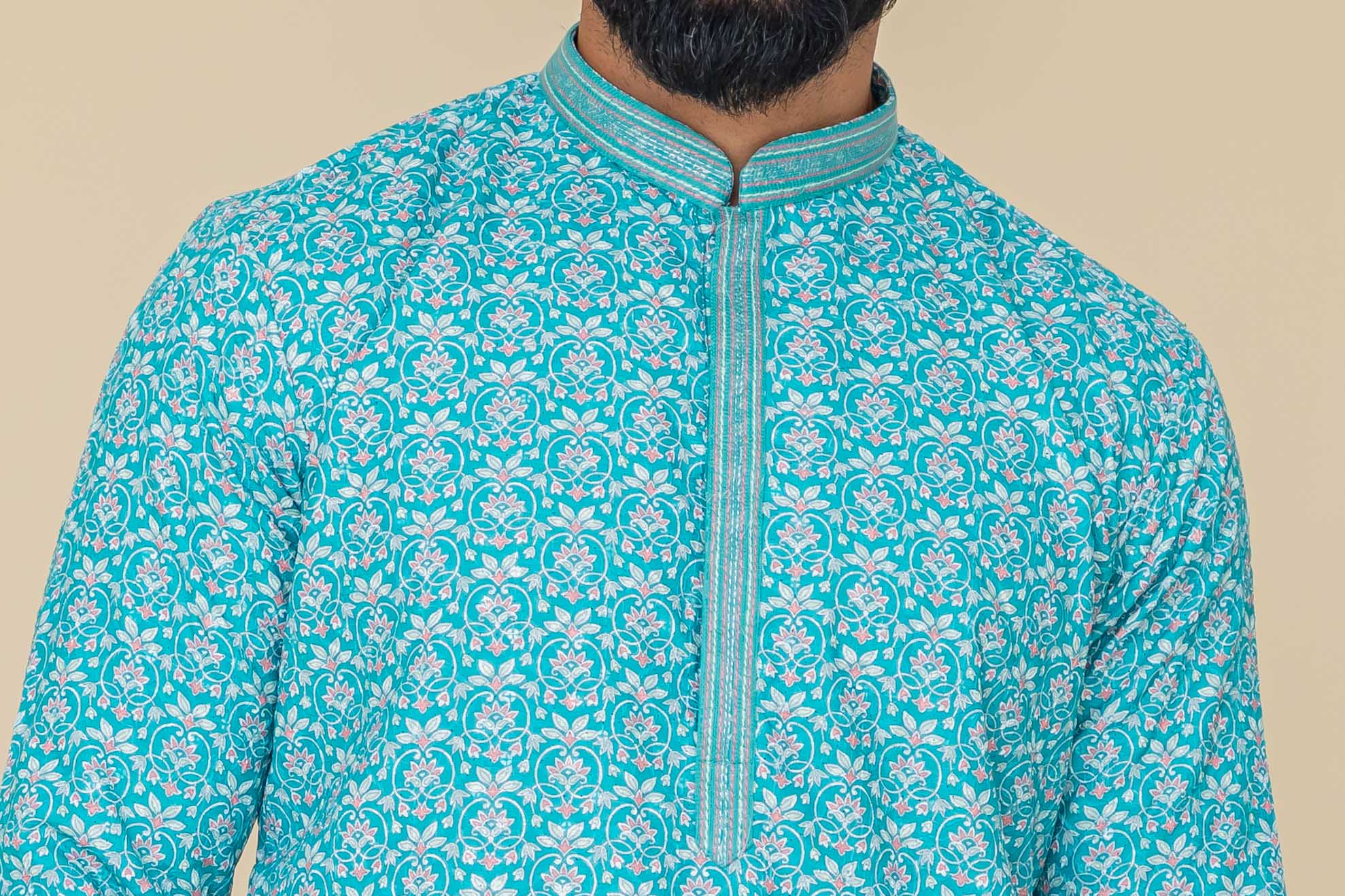 MLS PRINTED KURTA PAJAMA