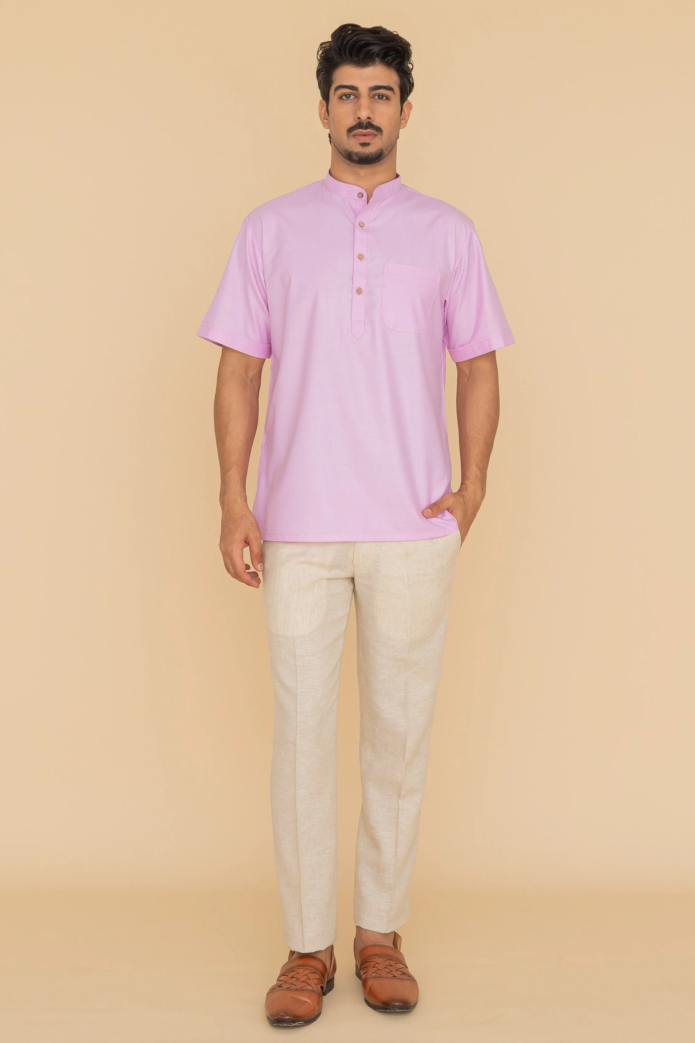 MLS SHORT KURTA HALF SLEEVES