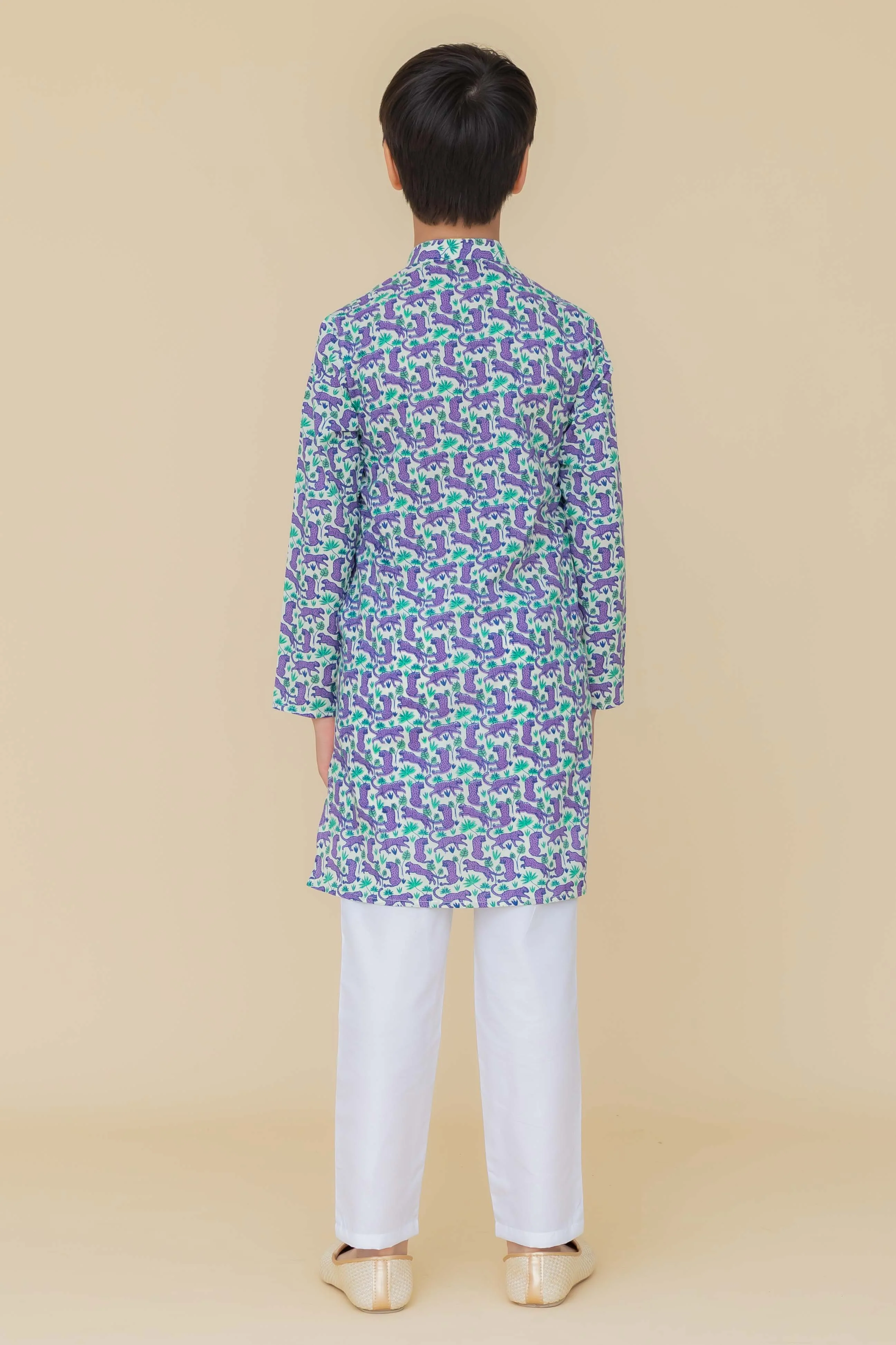 MLS KIDS PRINTED KURTA PAJAMA