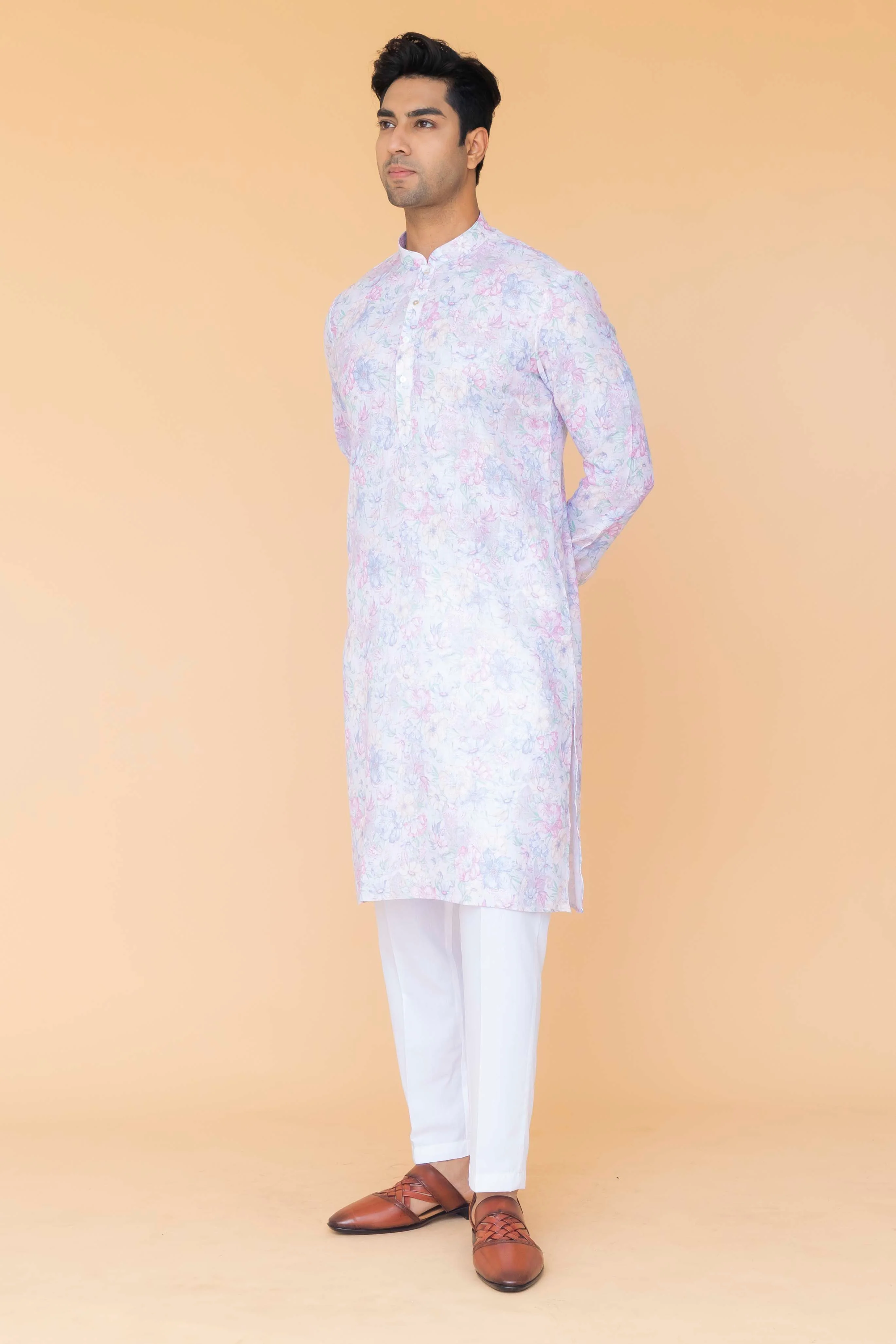 MLS PRINTED KURTA PAJAMA