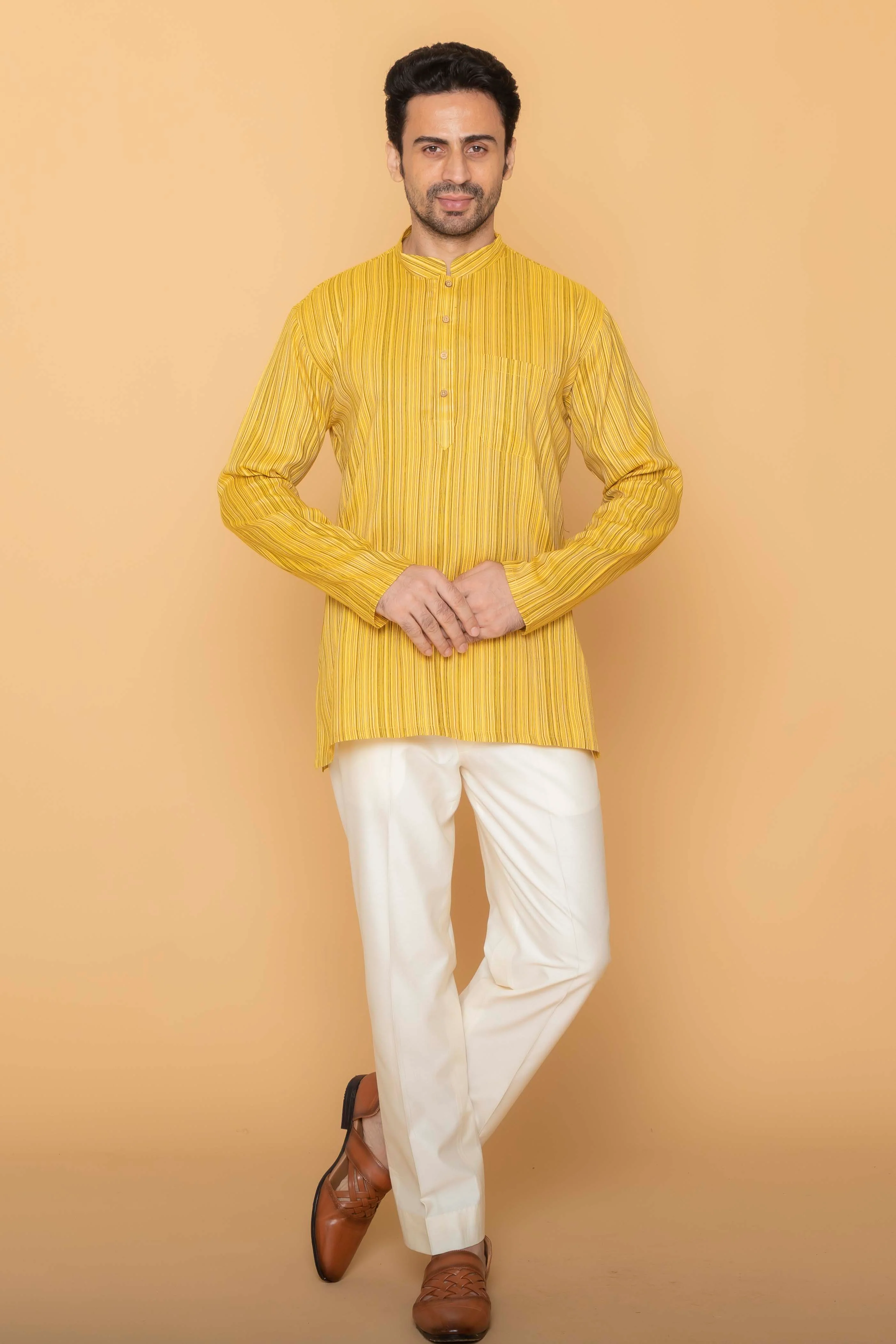 MLS SHORT KURTA FULL SLEEVES