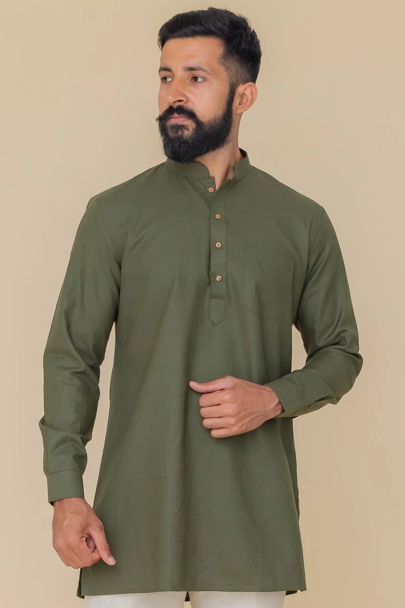 MLS COTTON KURTA ( MID LENGTH)