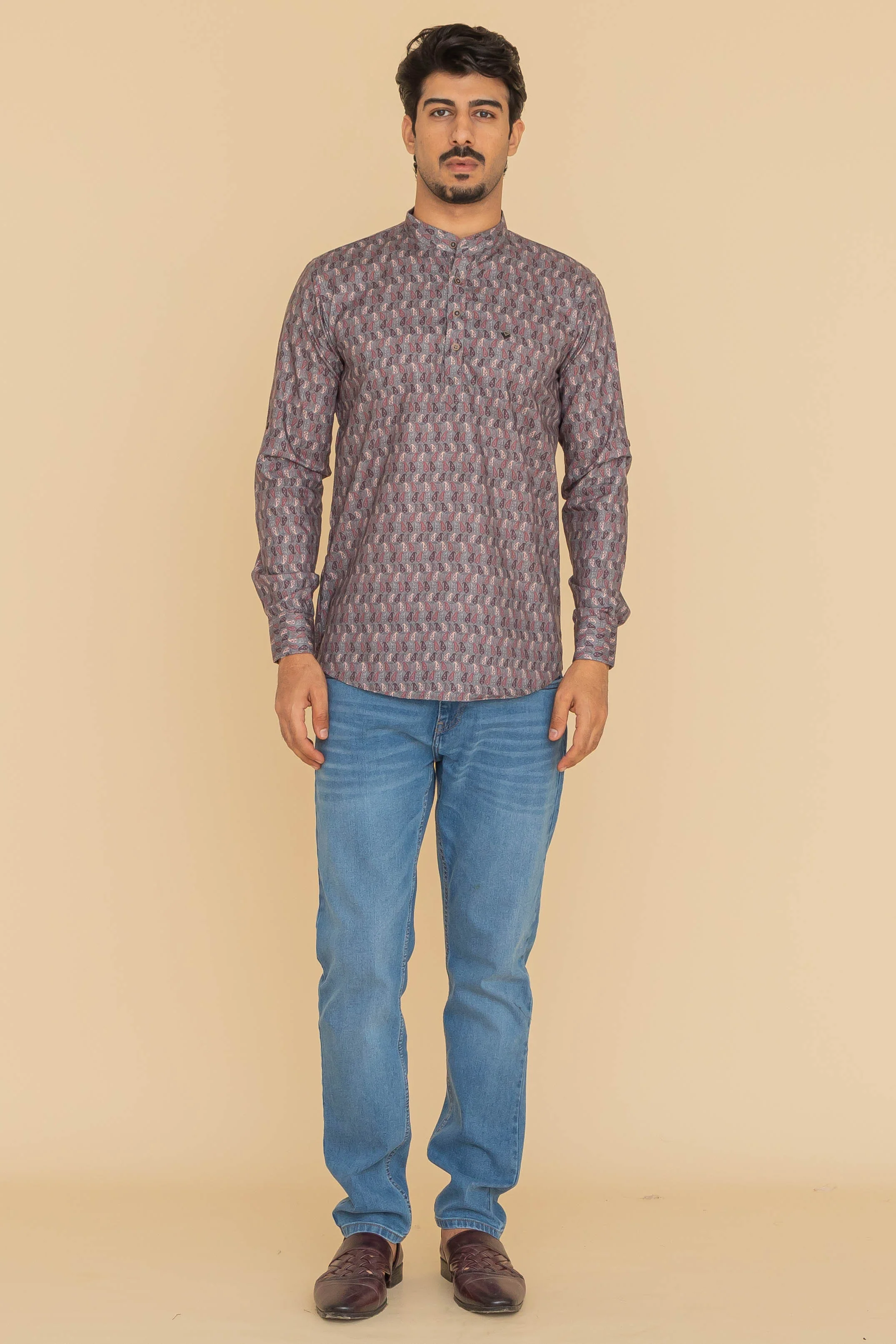 MLS SHORT KURTA FULL SLEEVES