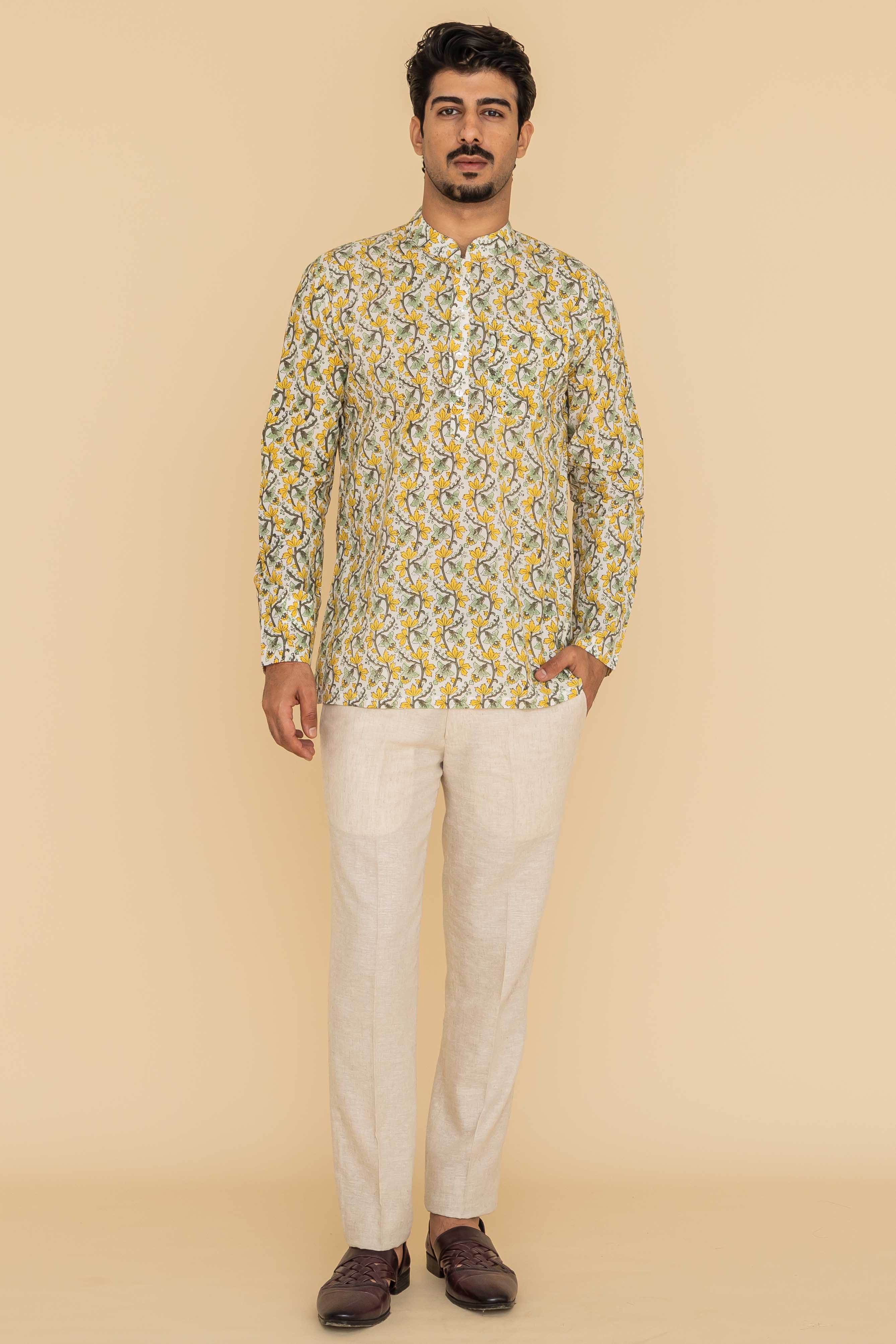 MLS SHORT KURTA FULL SLEEVES