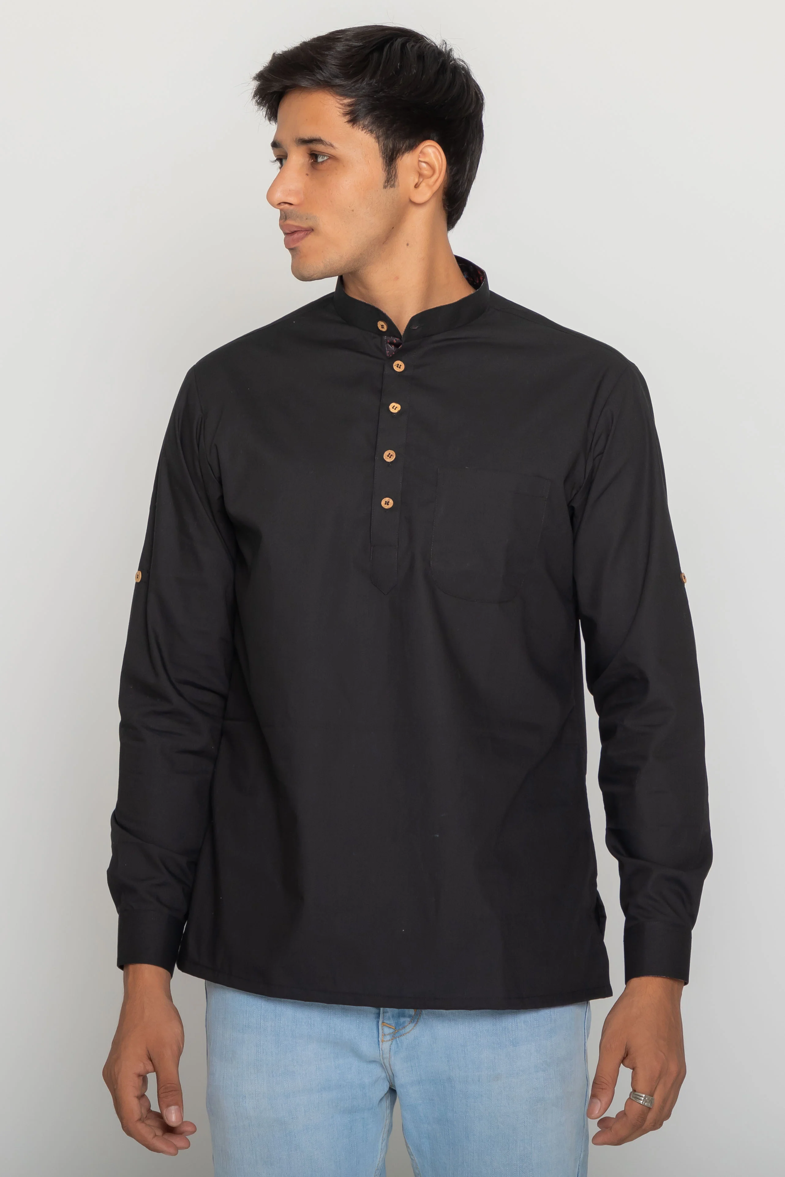 MLS SHORT KURTA FULL SLEEVES