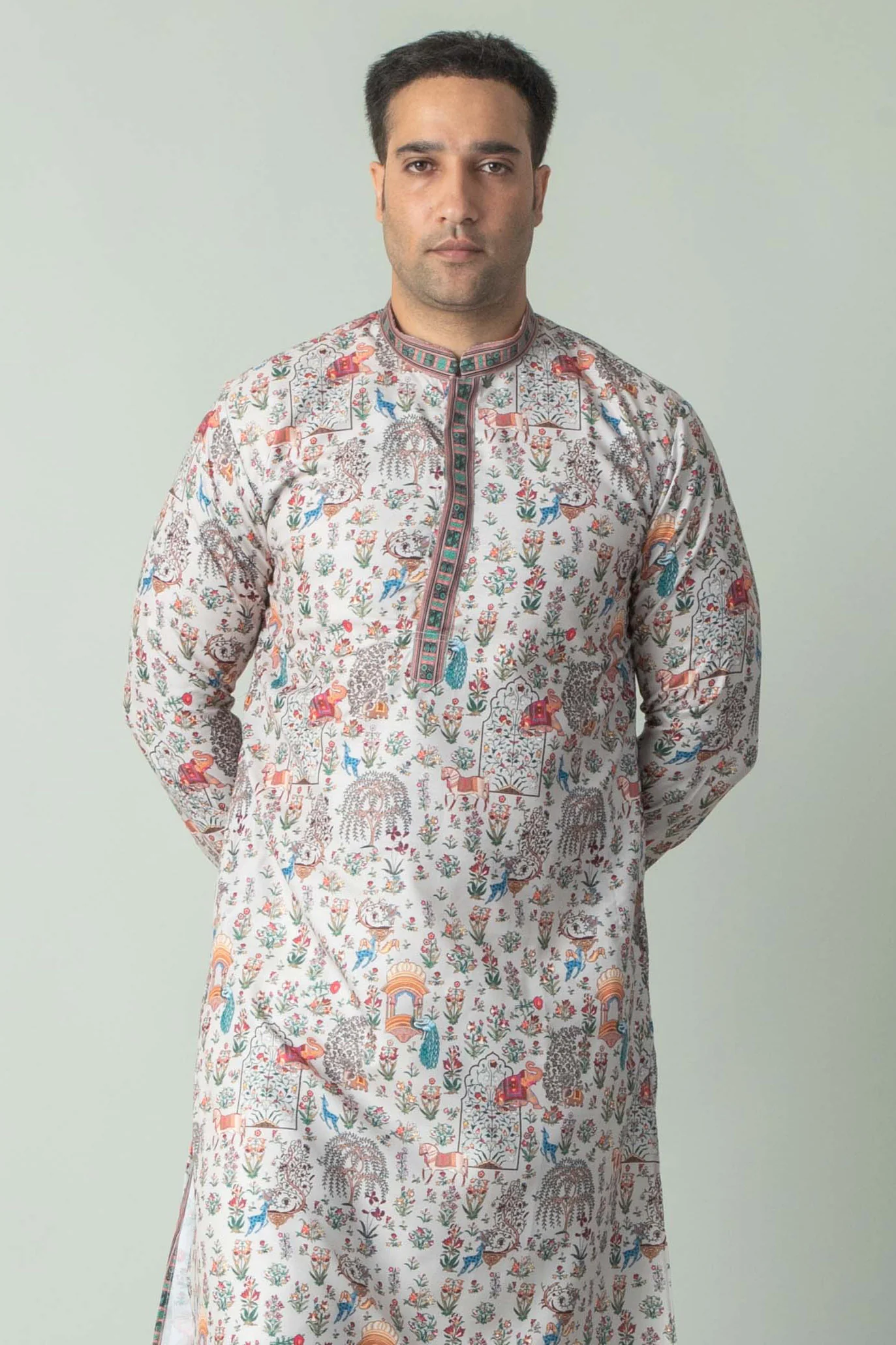 MLS PRINTED KURTA PAJAMA
