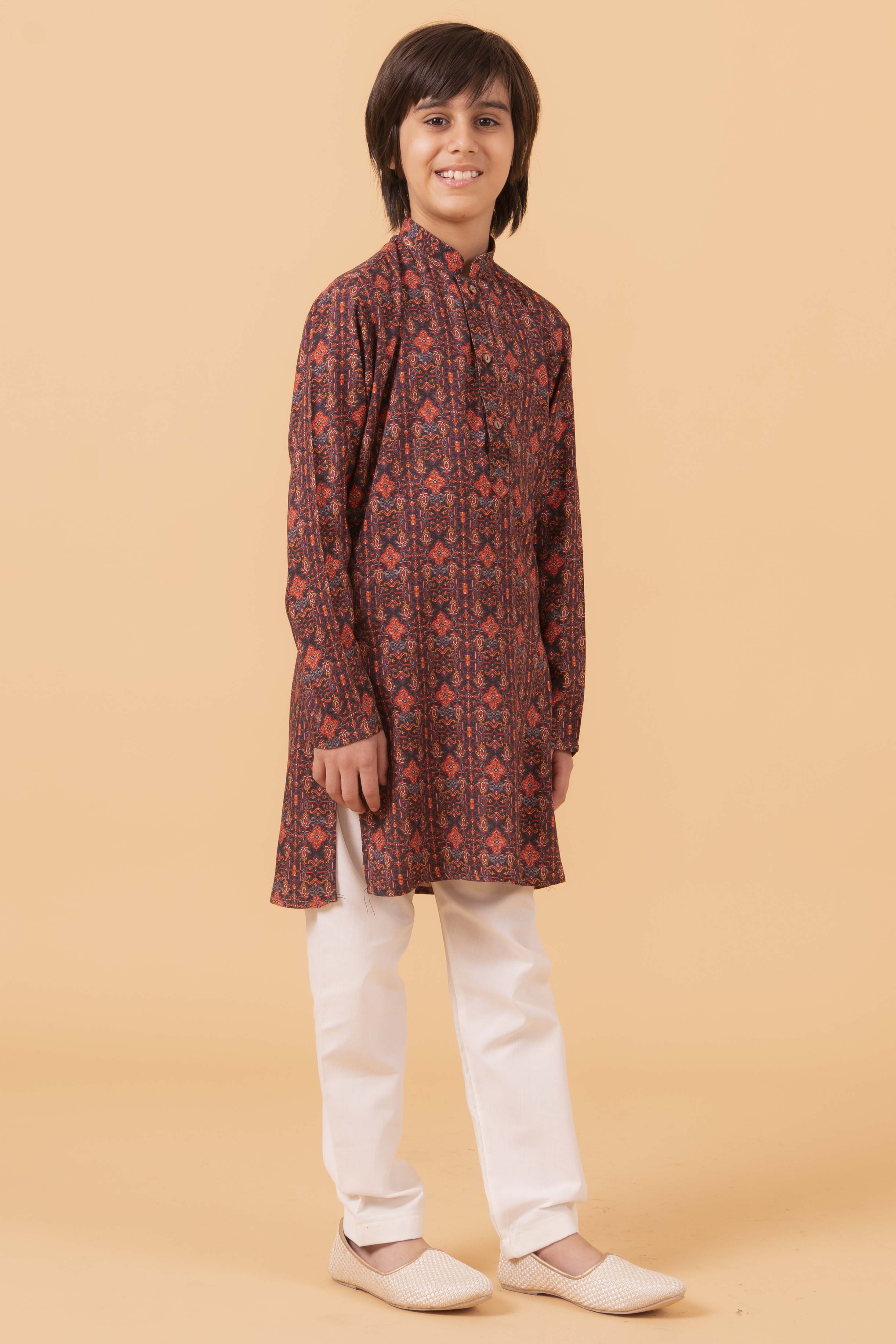 MLS KIDS KURTA PAJAMA PRINT