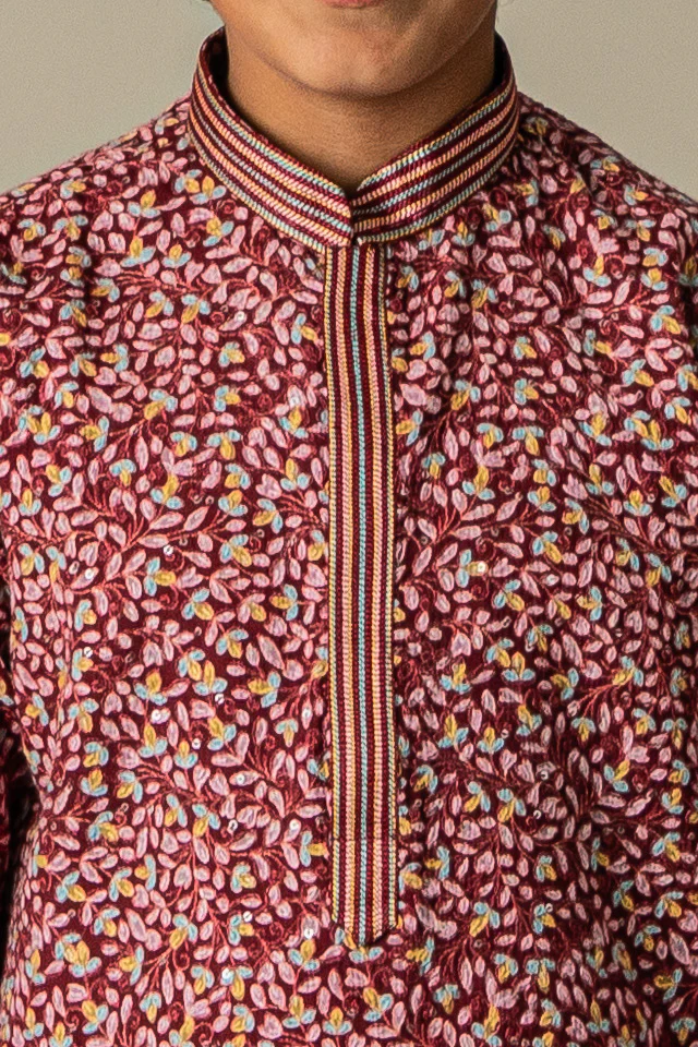 MLS KIDS PRINTED KURTA PAJAMA