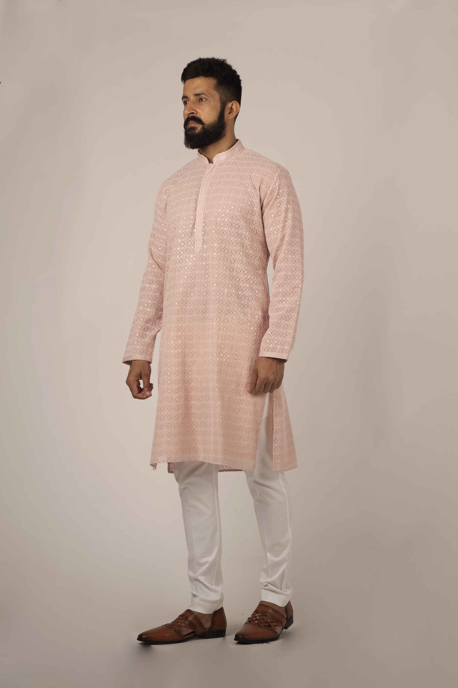 MLS Chikan Kurta Pajama
