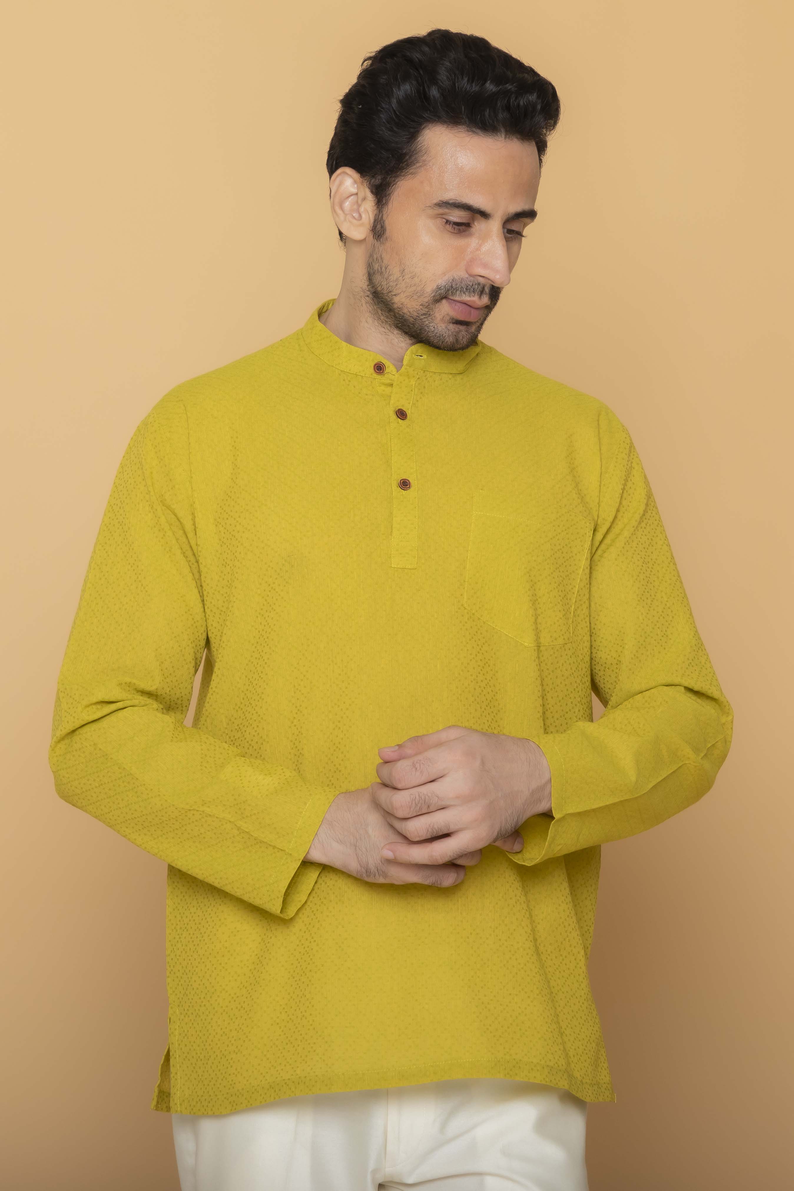 MLS SHORT KURTA FULL SLEEVES