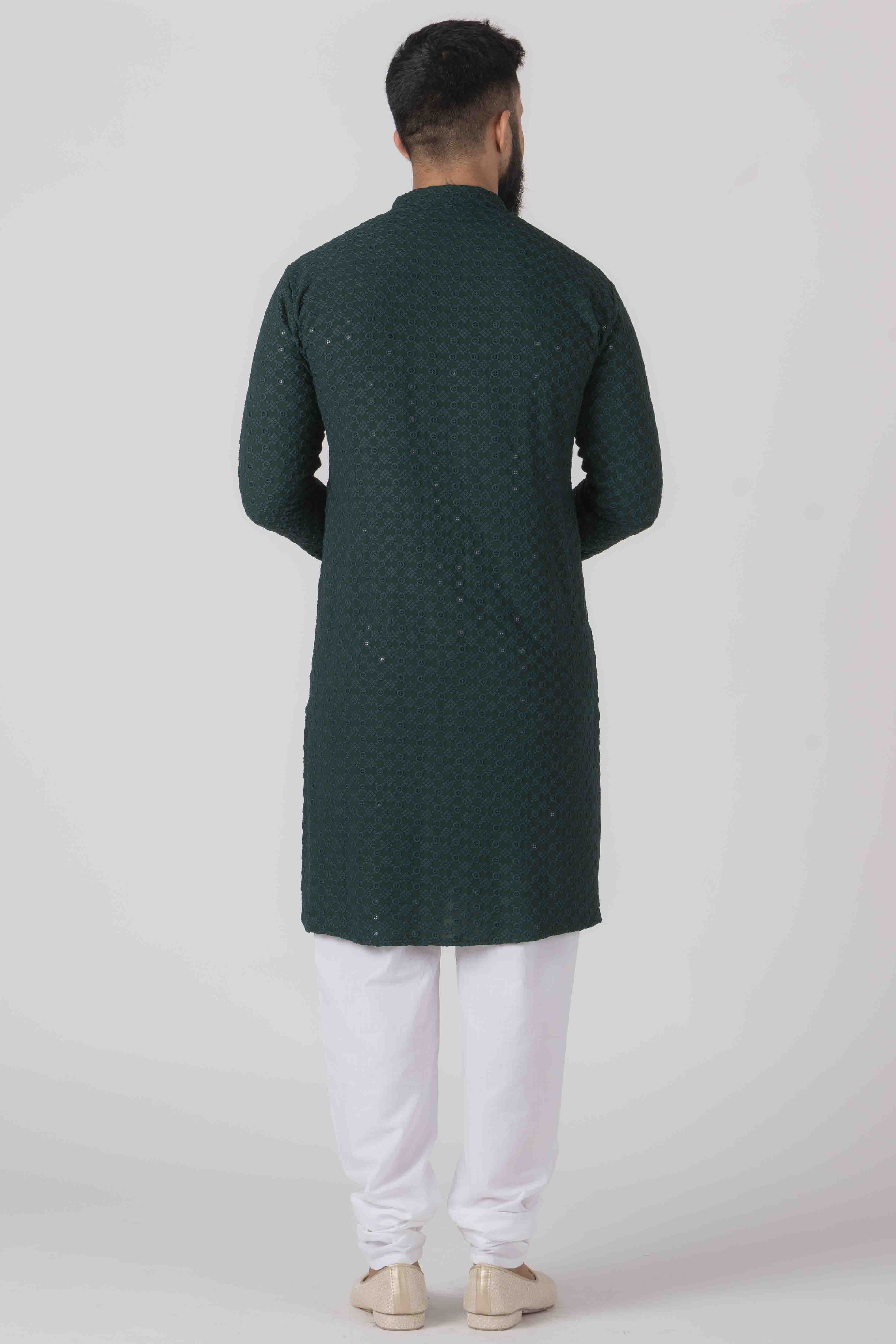 MLS CHIKANKARI KURTA PAJAMA
