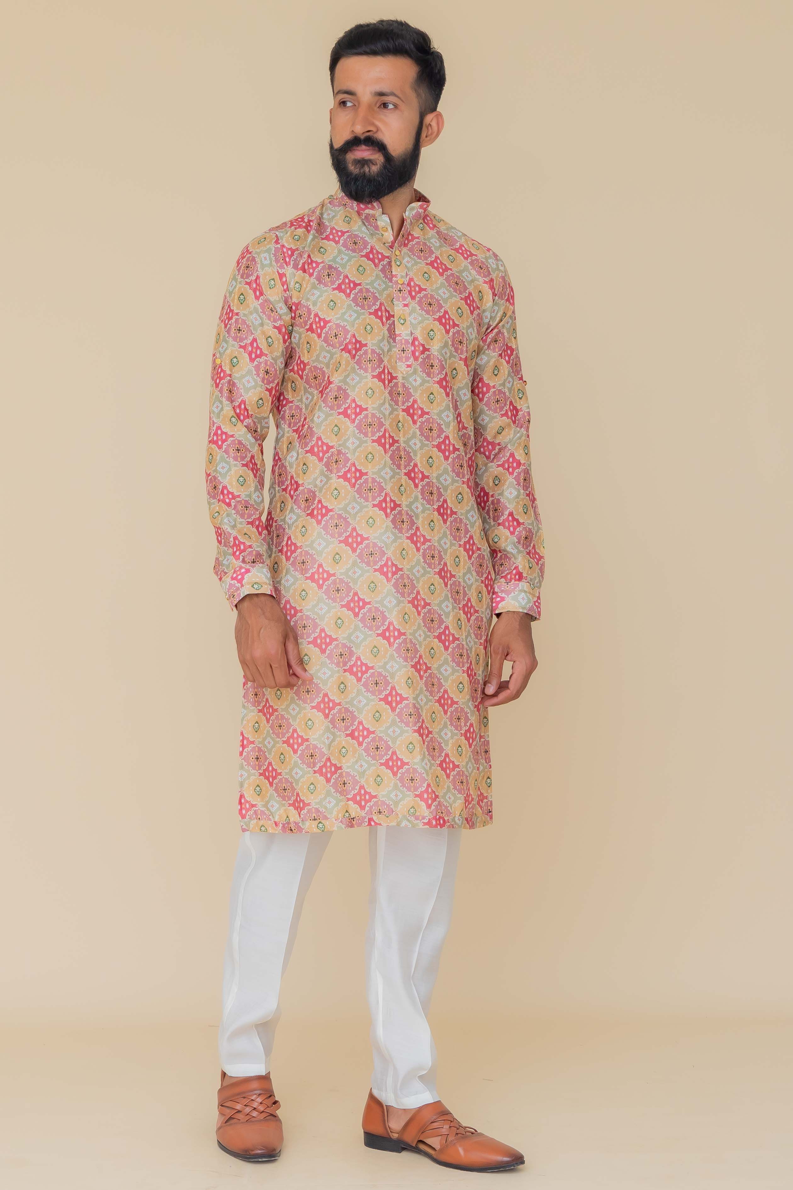 MLS PRINTED KURTA PAJAMA