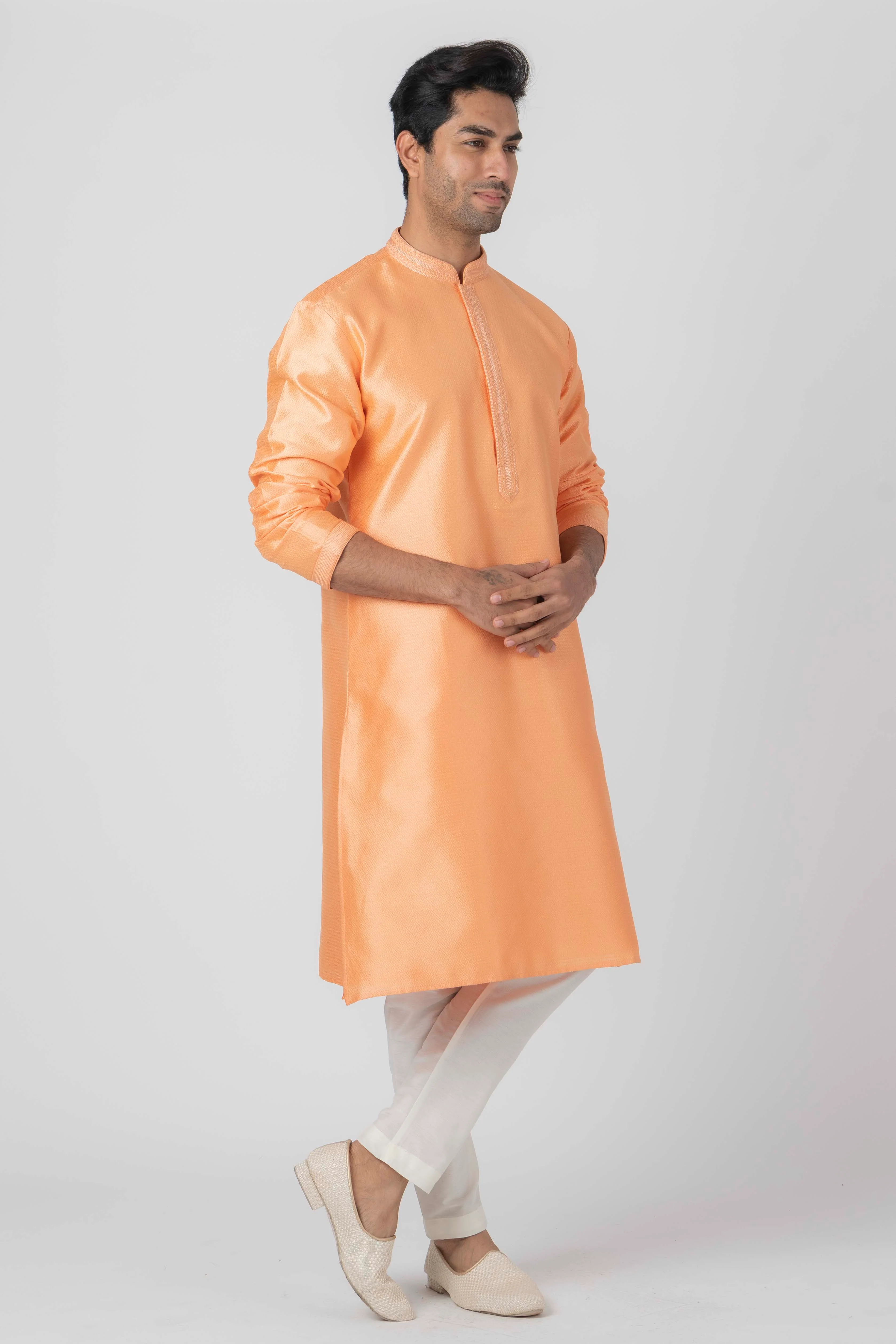MLS ART SILK KURTA PAJAMA