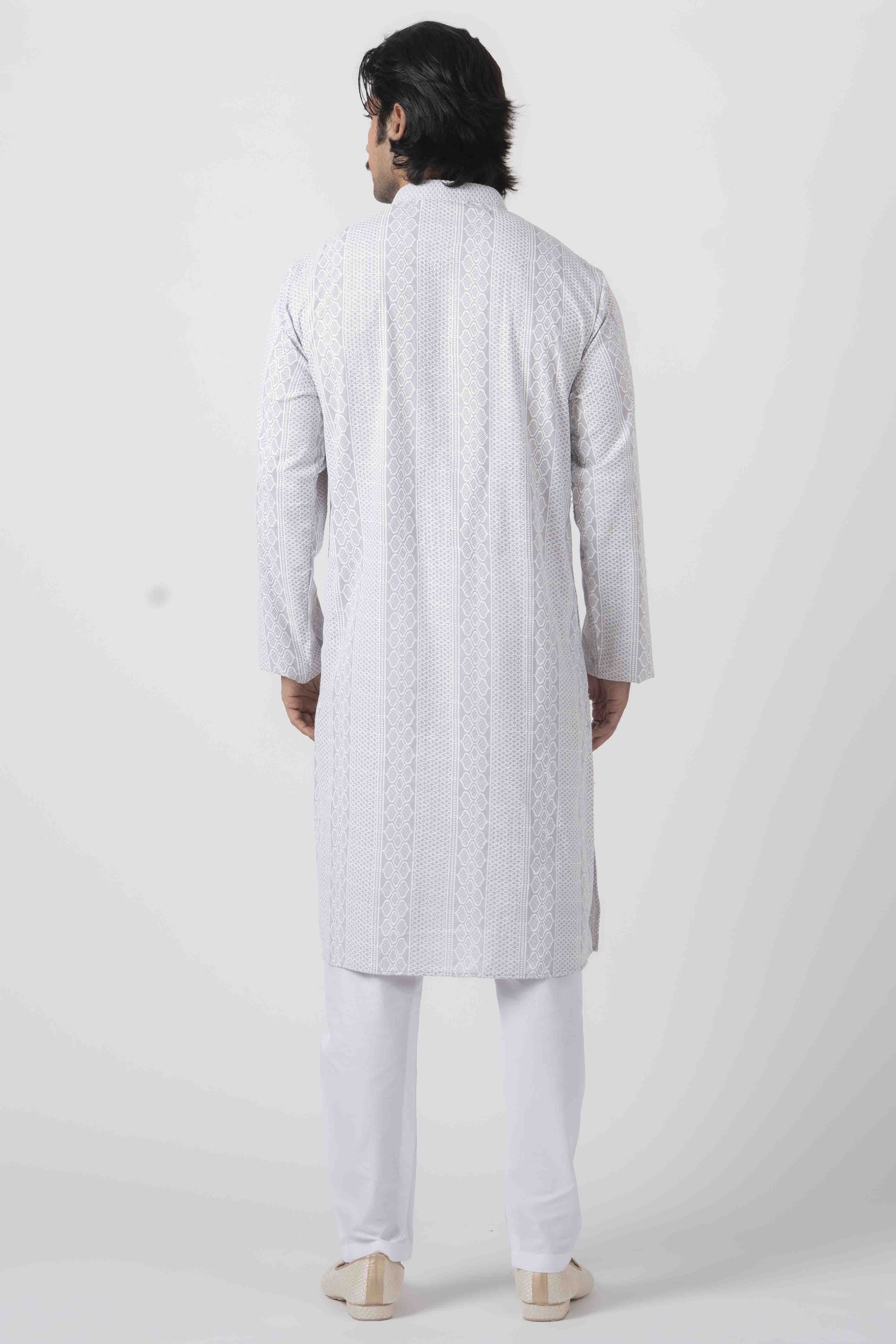 MLS CHIKANKARI KURTA PAJAMA
