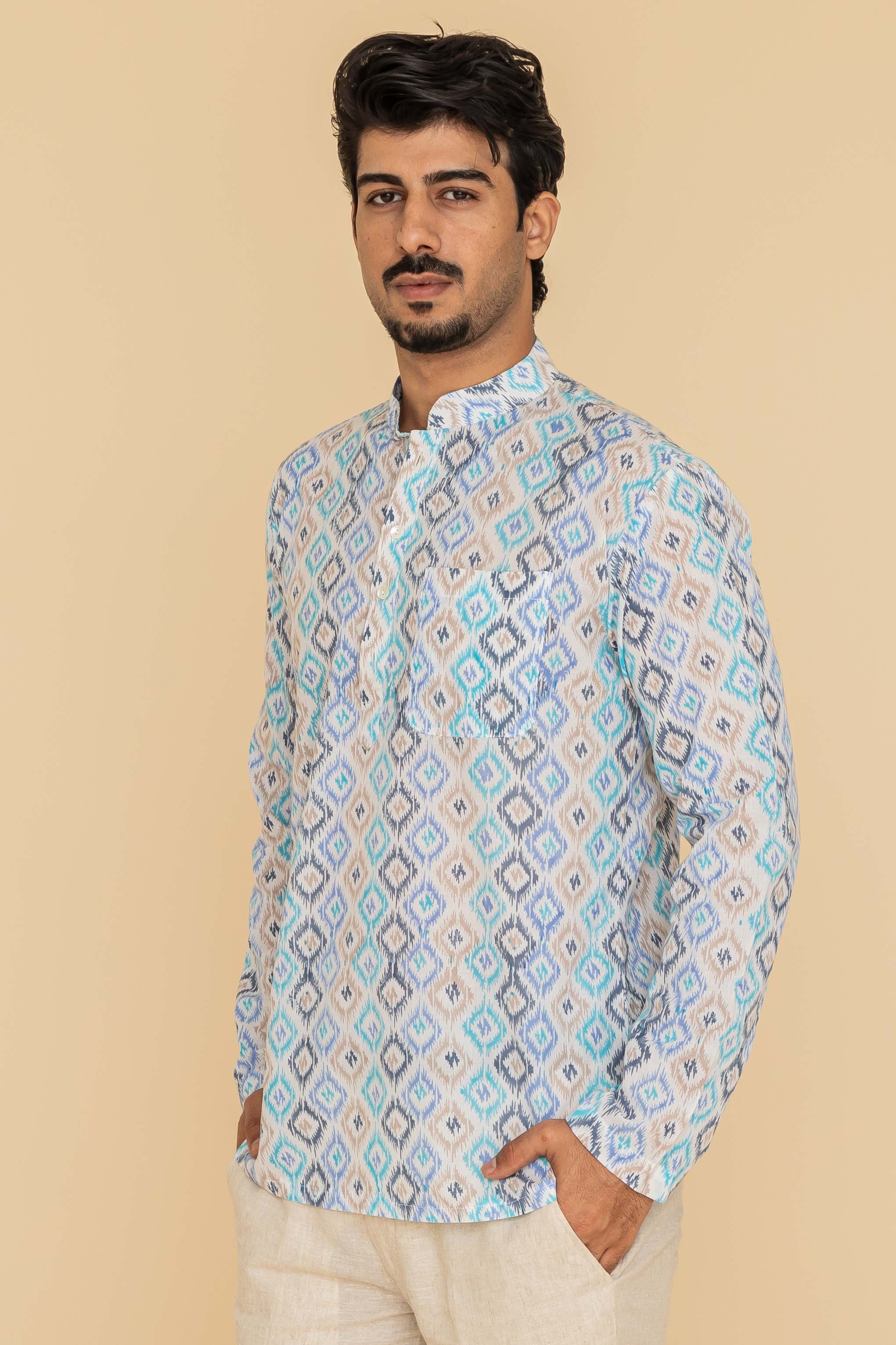 MLS SHORT KURTA FULL SLEEVES