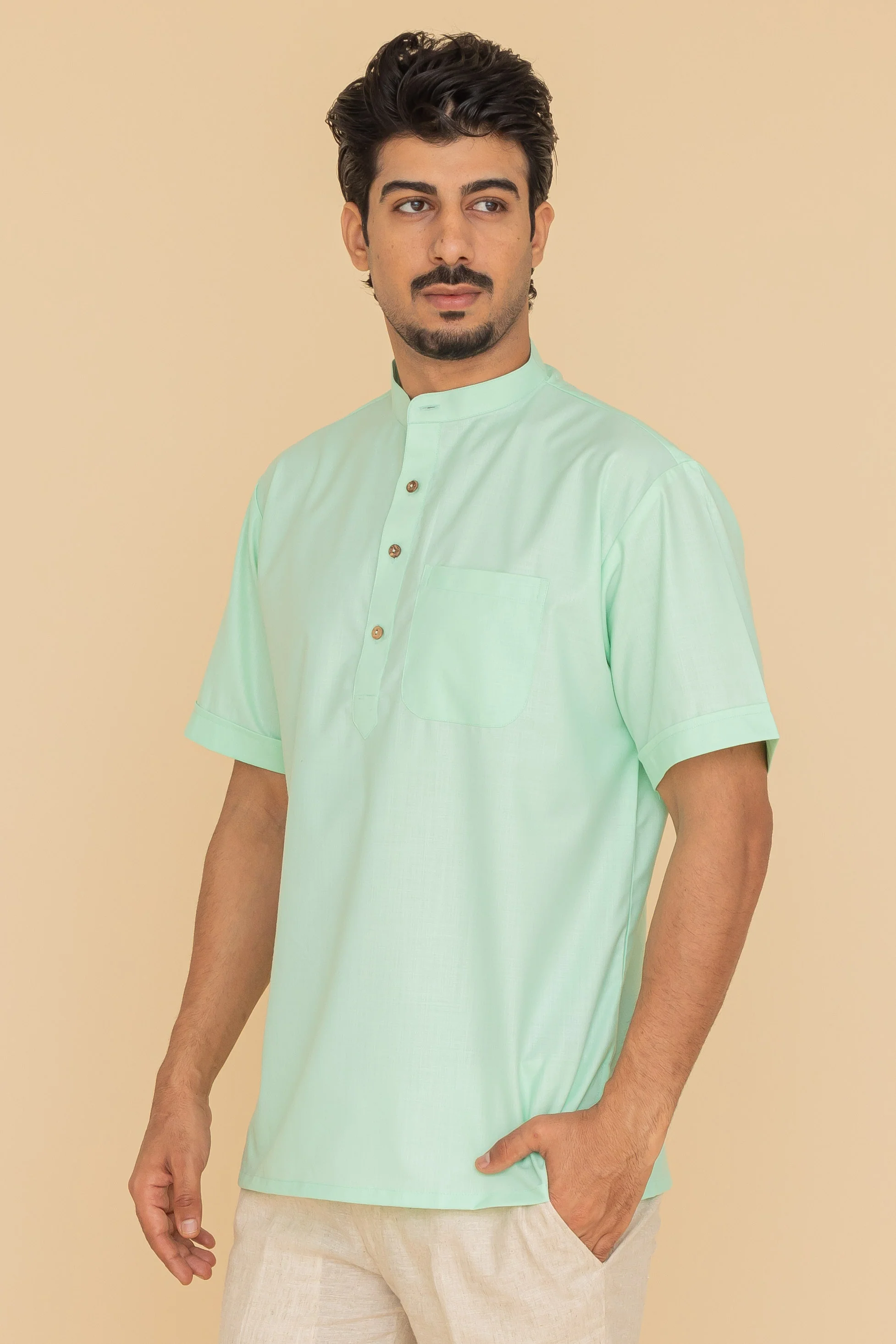 MLS SHORT KURTA HALF SLEEVES