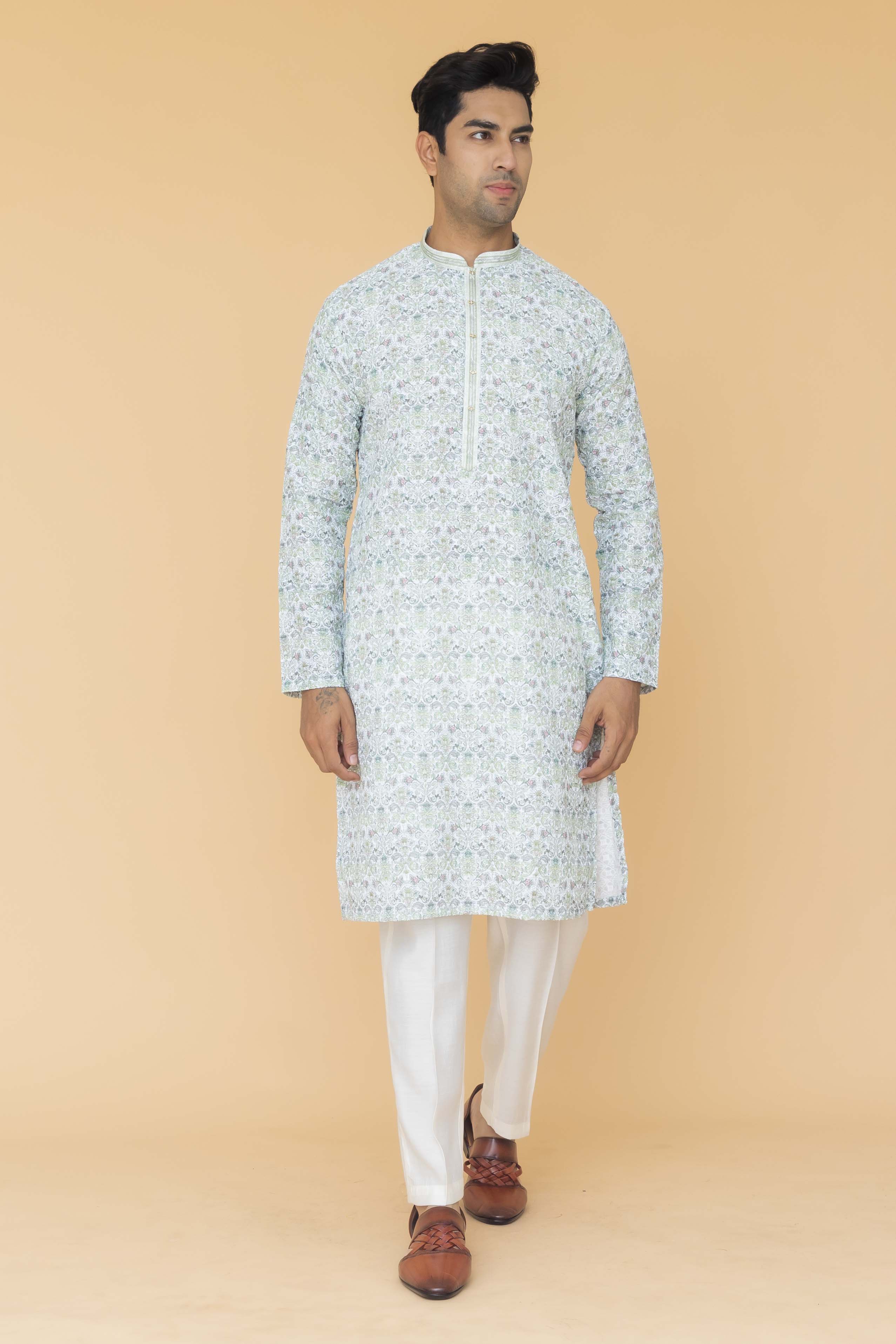 MLS PRINTED KURTA PAJAMA