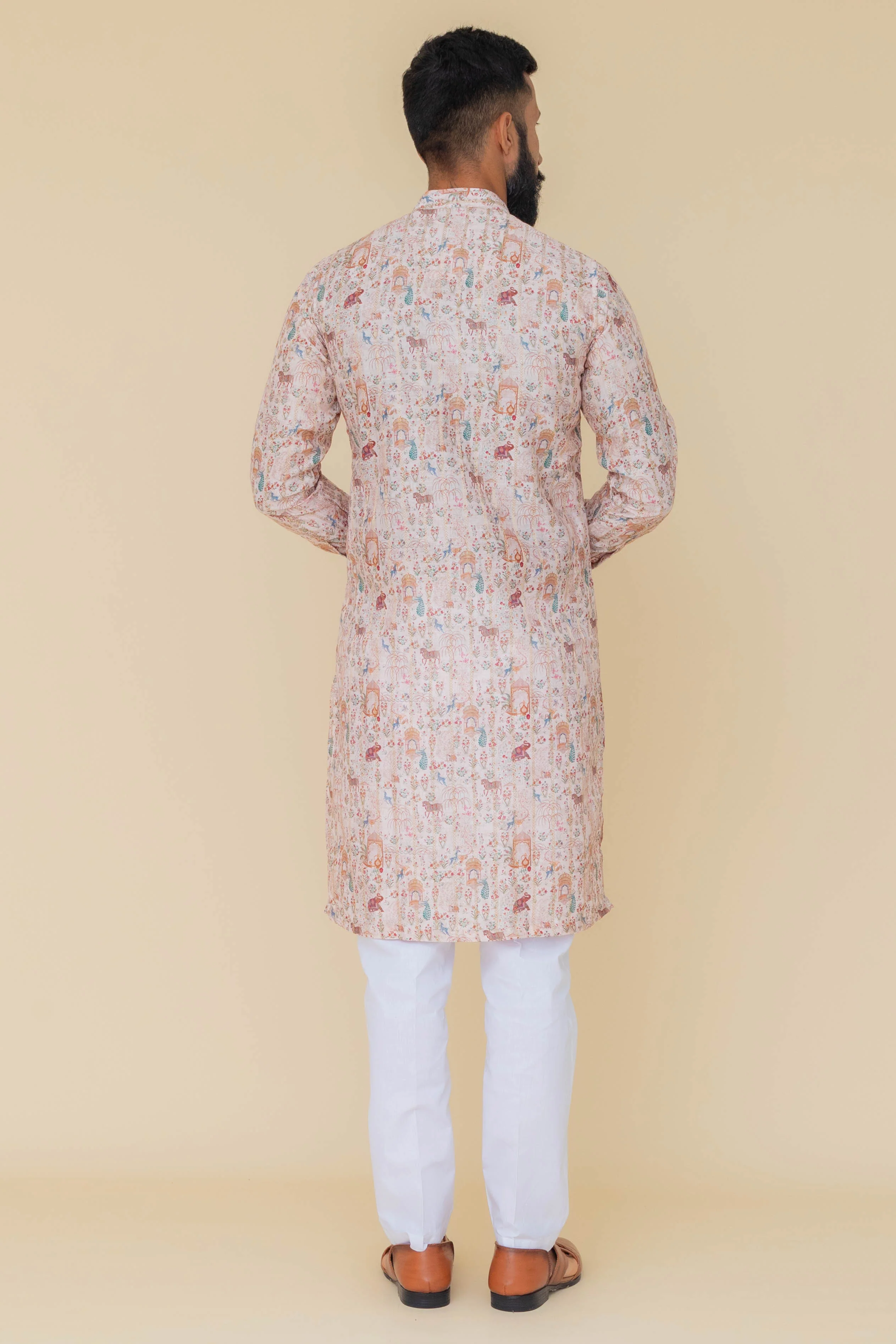 MLS PRINTED KURTA PAJAMA