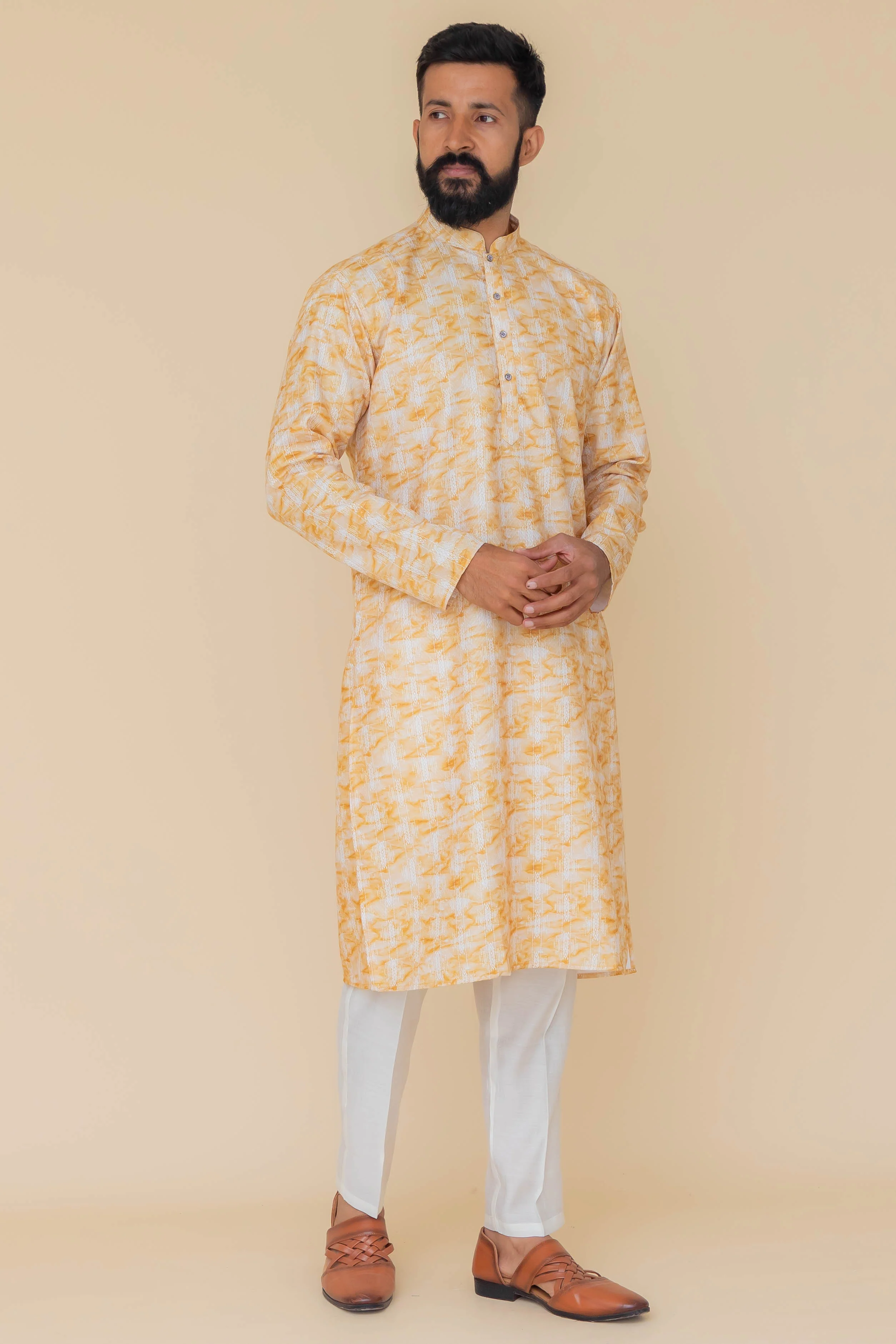 MLS PRINTED KURTA PAJAMA
