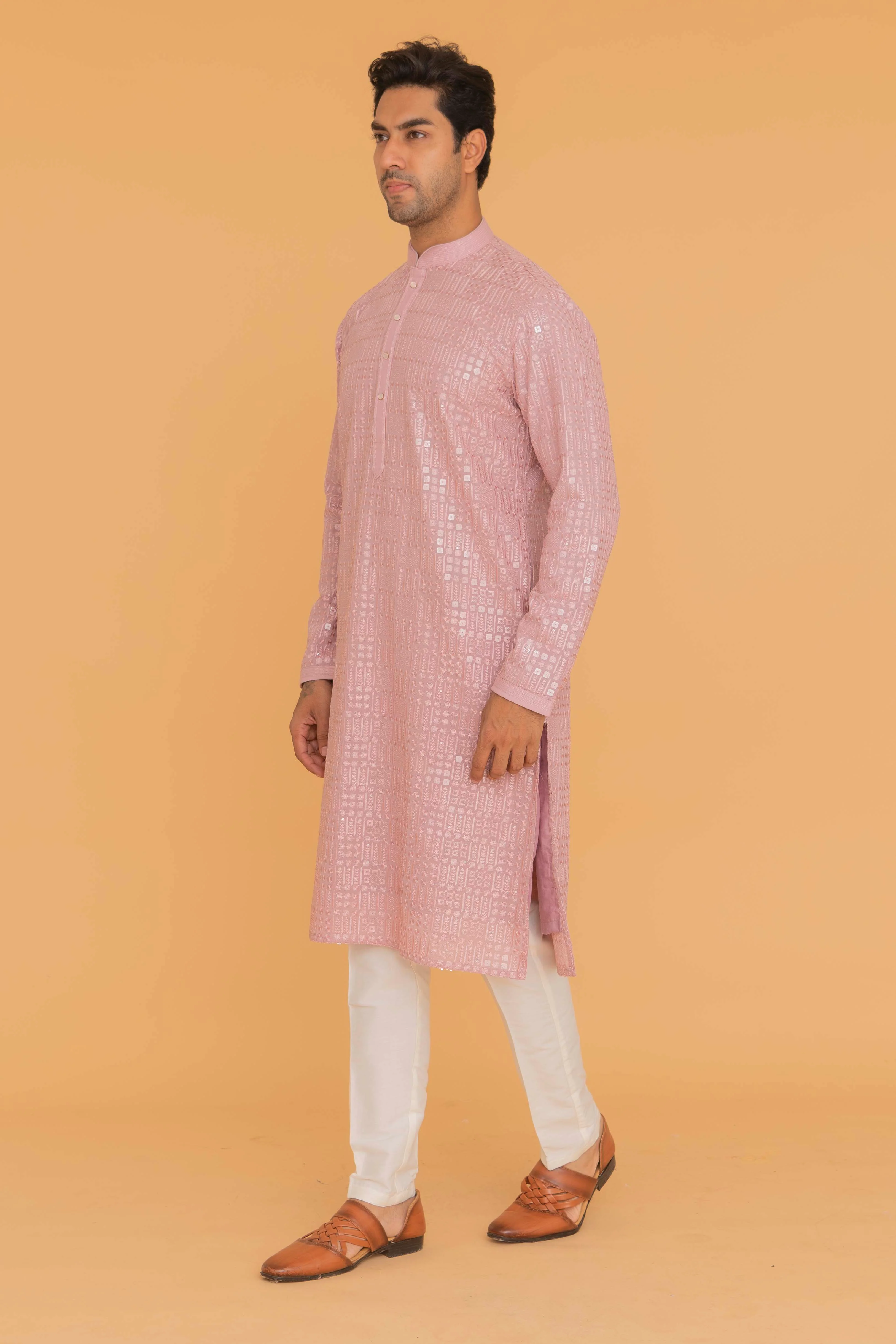 MLS CHIKANKARI KURTA PAJAMA