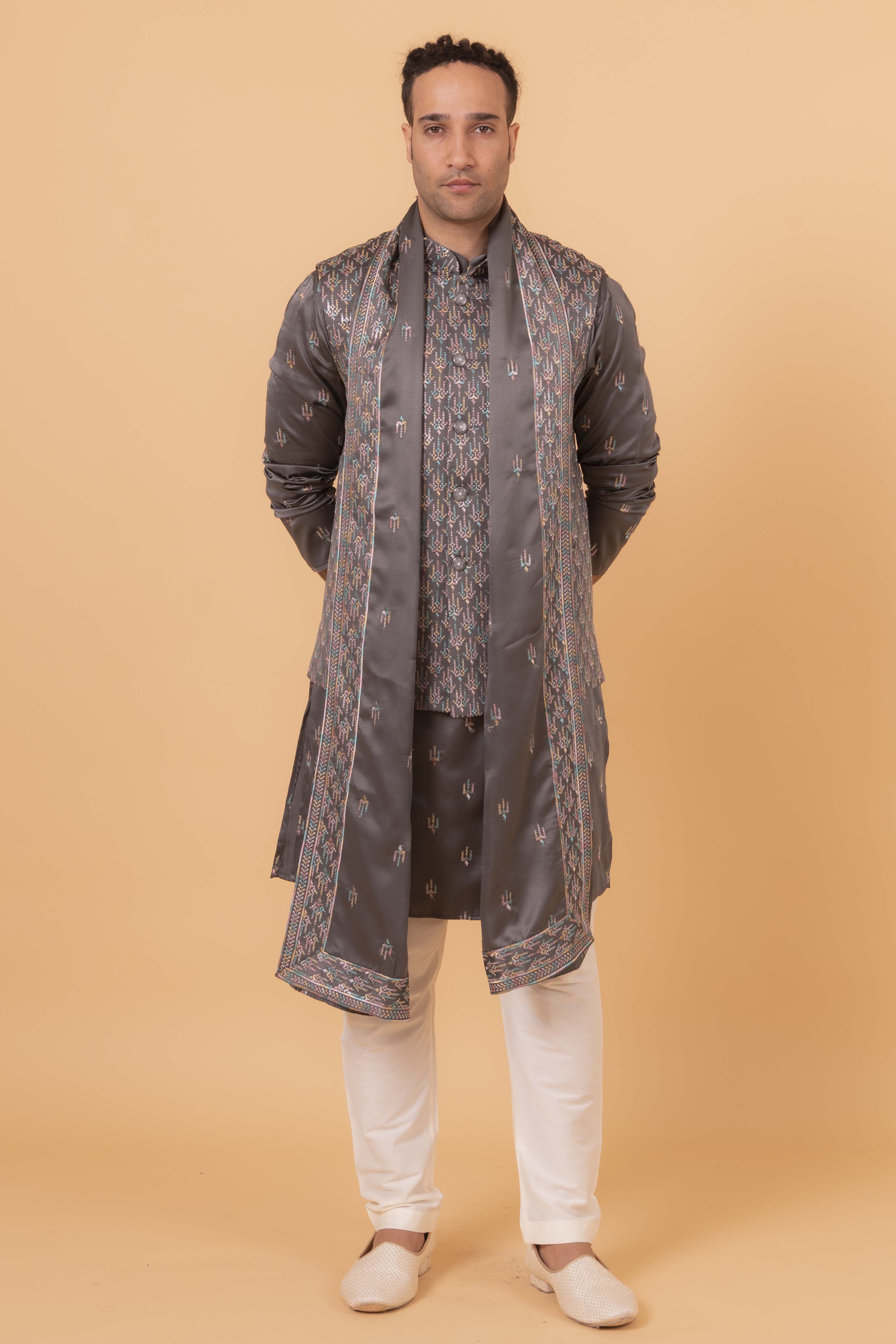 MLS KURTA JAWAHAR SET