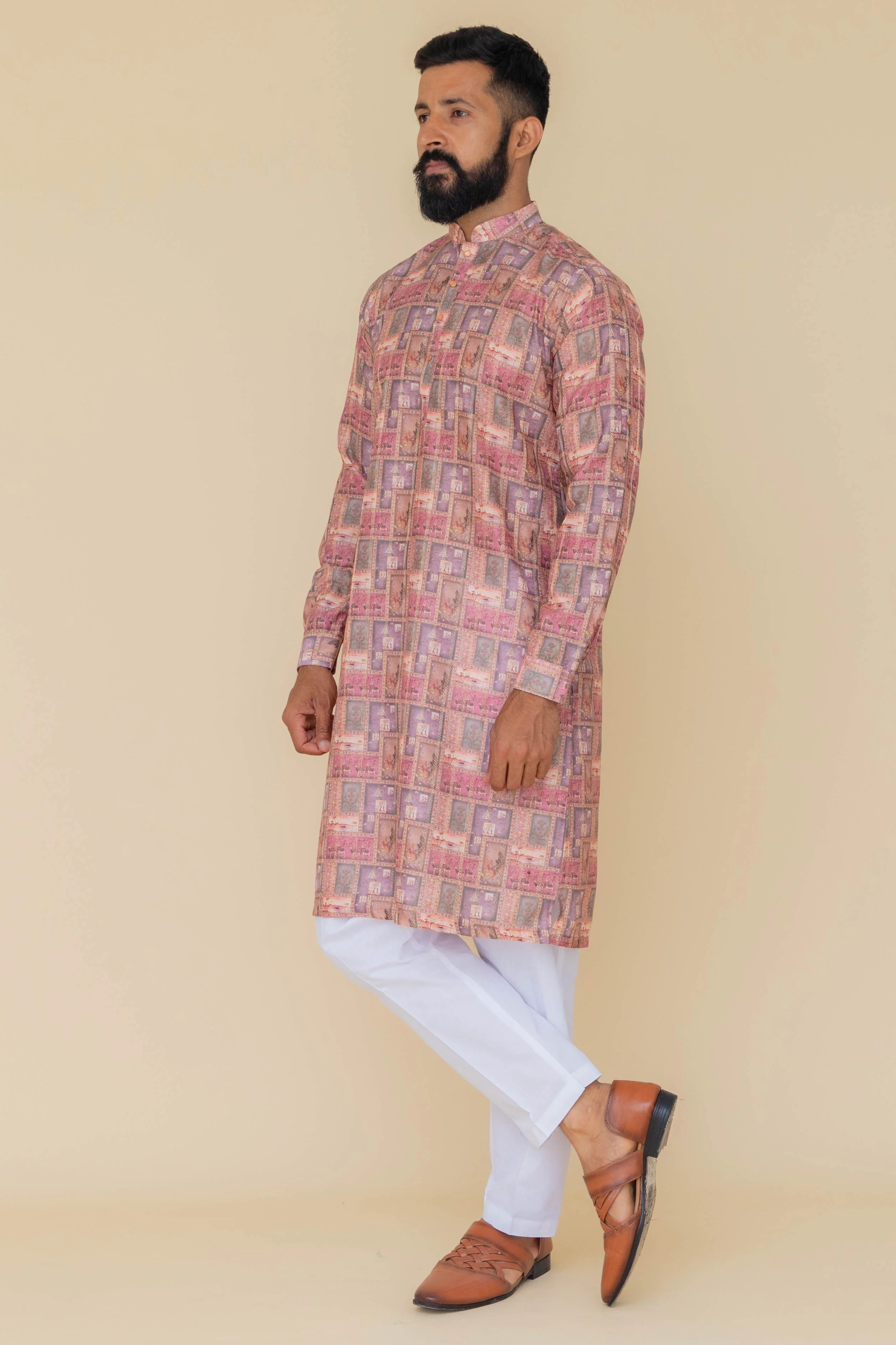 MLS PRINTED KURTA PAJAMA