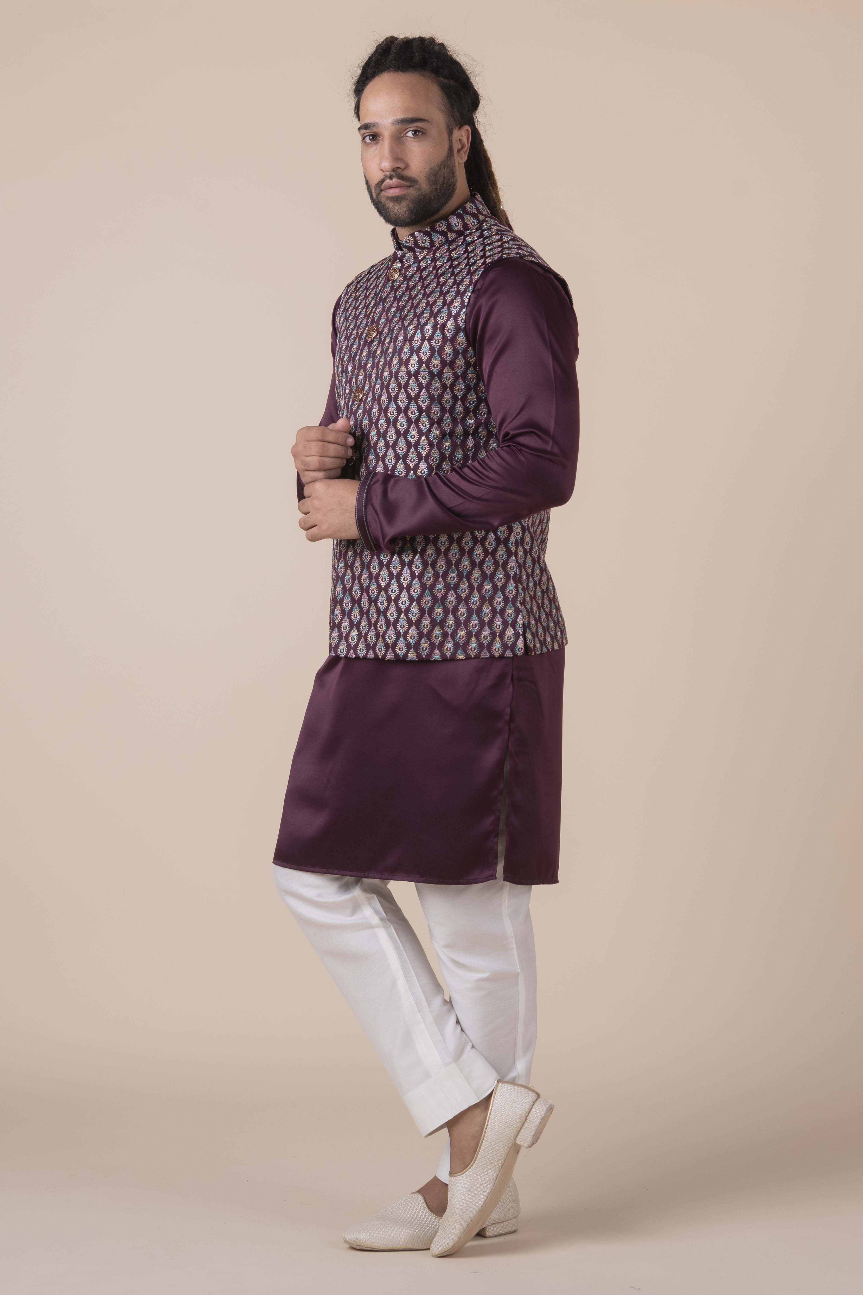 MLS KURTA JAWAHAR SET