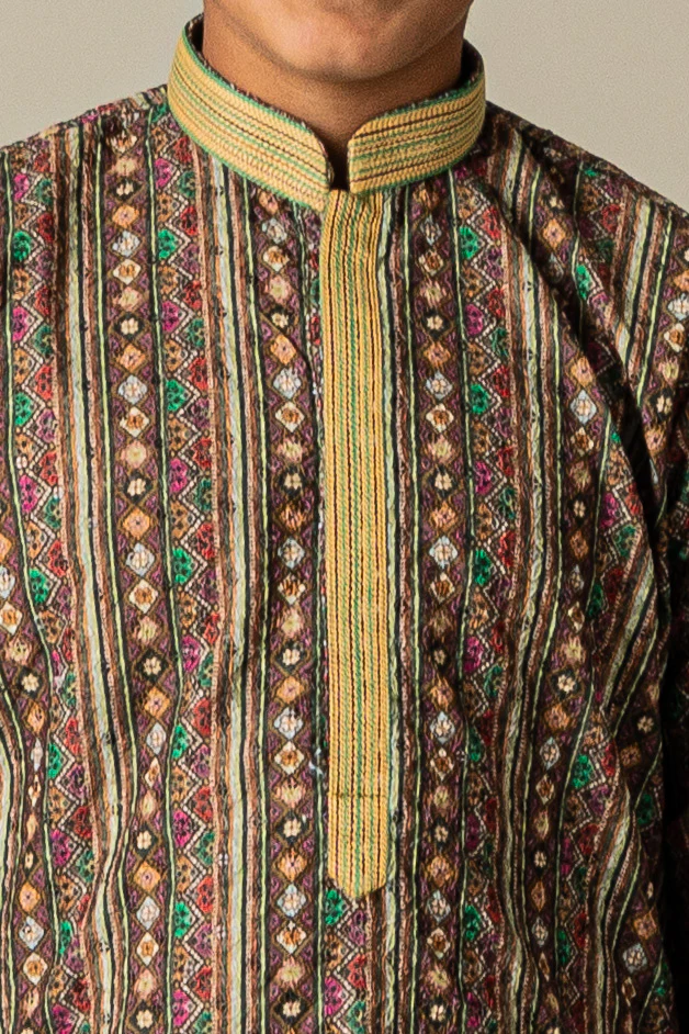 MLS KIDS PRINTED KURTA PAJAMA