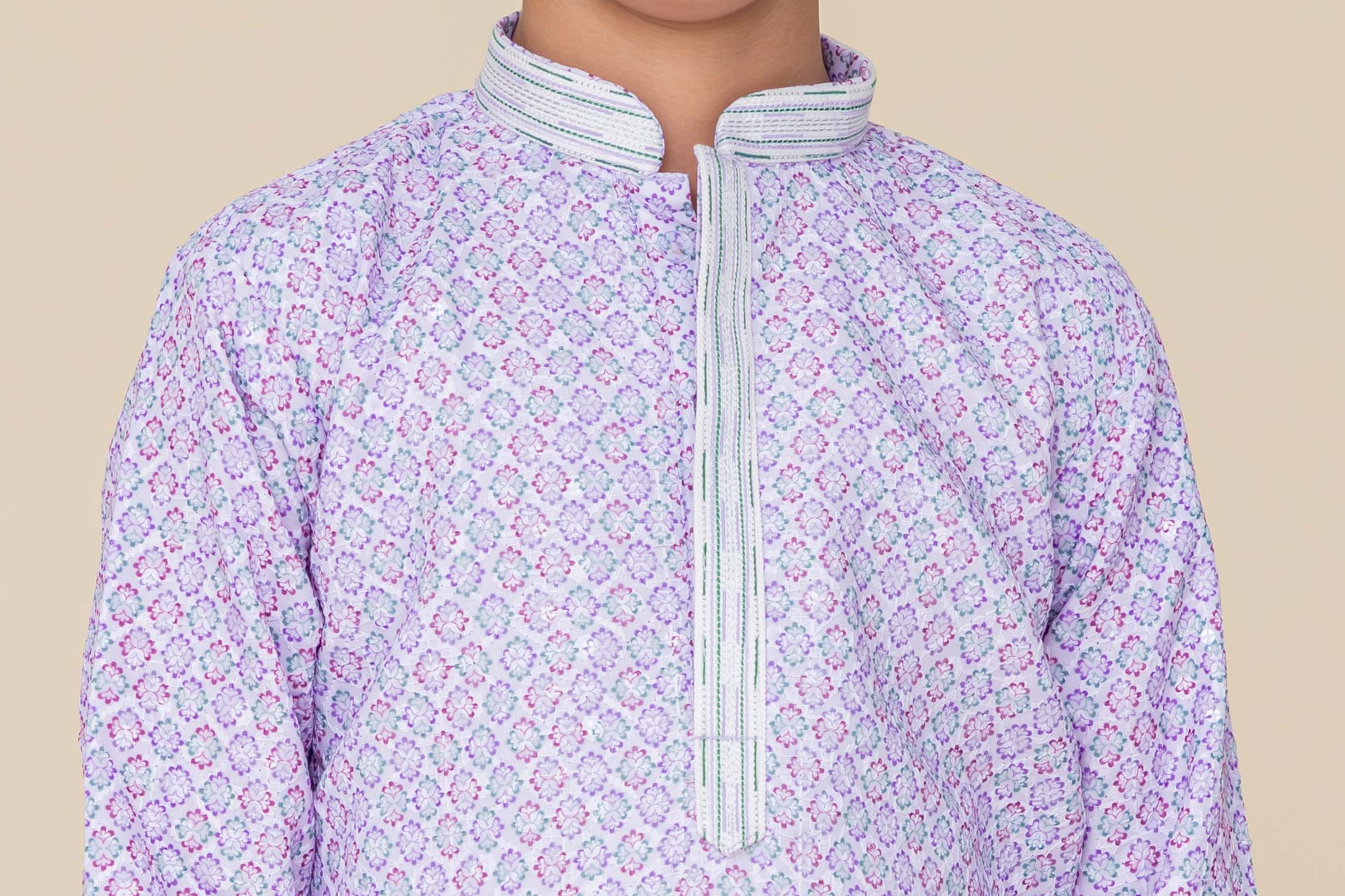 MLS PRINTED KIDS KURTA PAJAMA