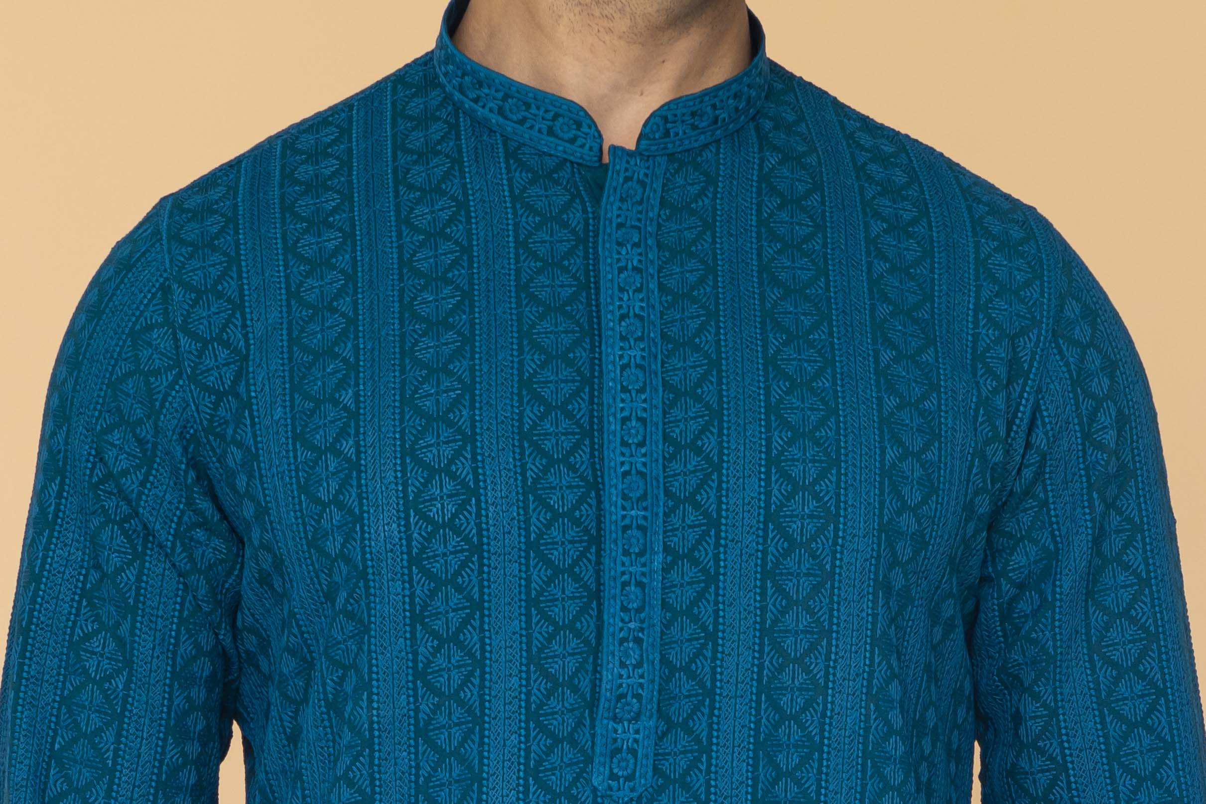 MLS CHIKANKARI KURTA PAJAMA